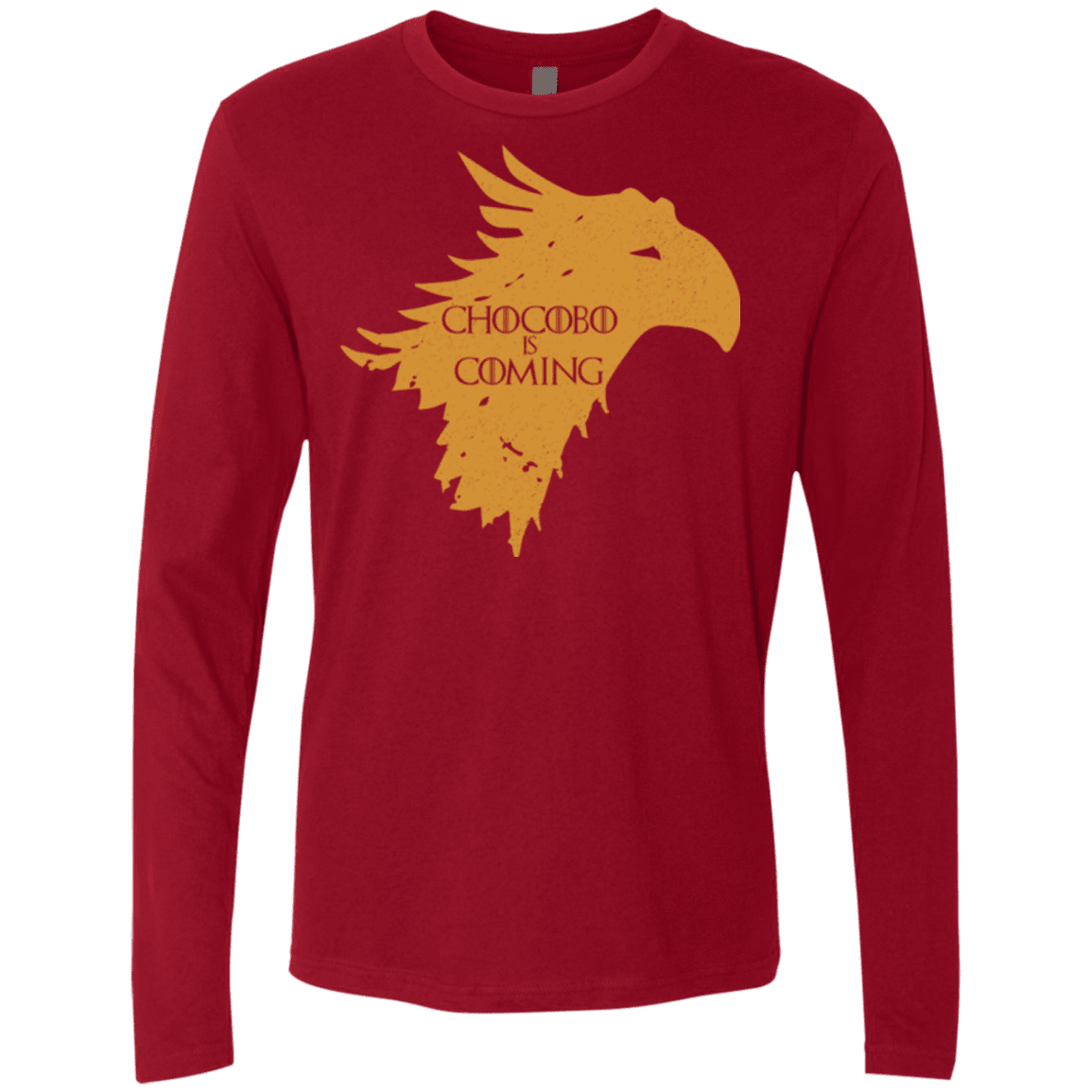 T-Shirts Cardinal / Small Chocobo is Coming Men's Premium Long Sleeve