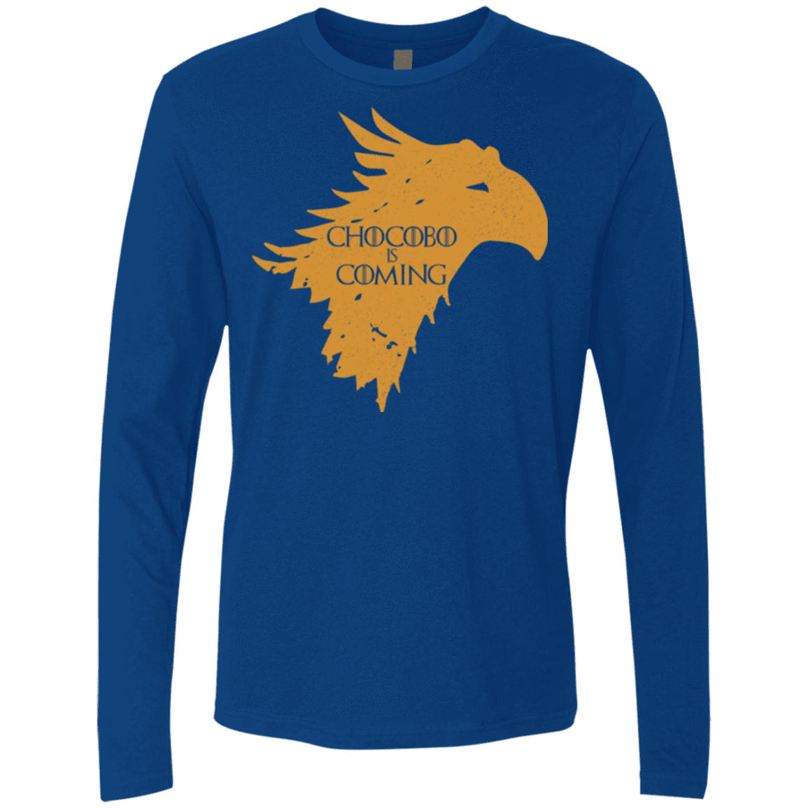 T-Shirts Royal / Small Chocobo is Coming Men's Premium Long Sleeve