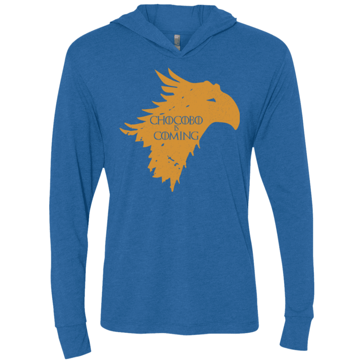T-Shirts Vintage Royal / X-Small Chocobo is Coming Triblend Long Sleeve Hoodie Tee