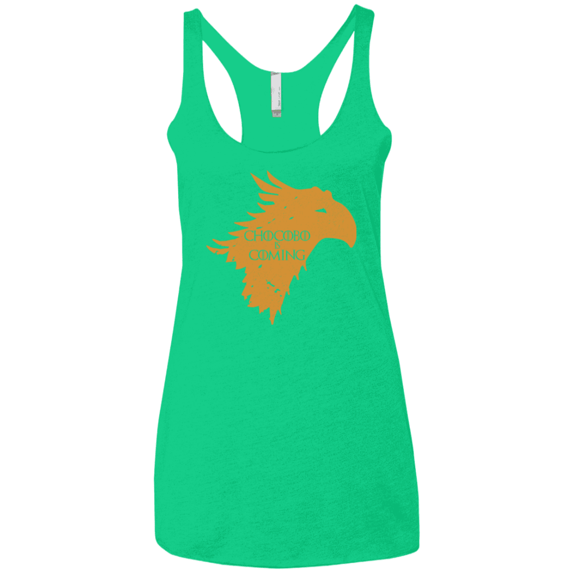 T-Shirts Envy / X-Small Chocobo is Coming Women's Triblend Racerback Tank