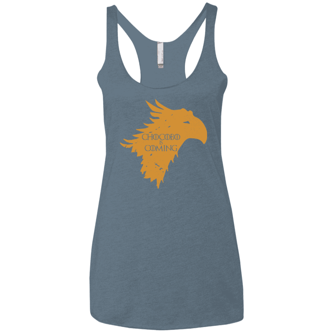 T-Shirts Indigo / X-Small Chocobo is Coming Women's Triblend Racerback Tank