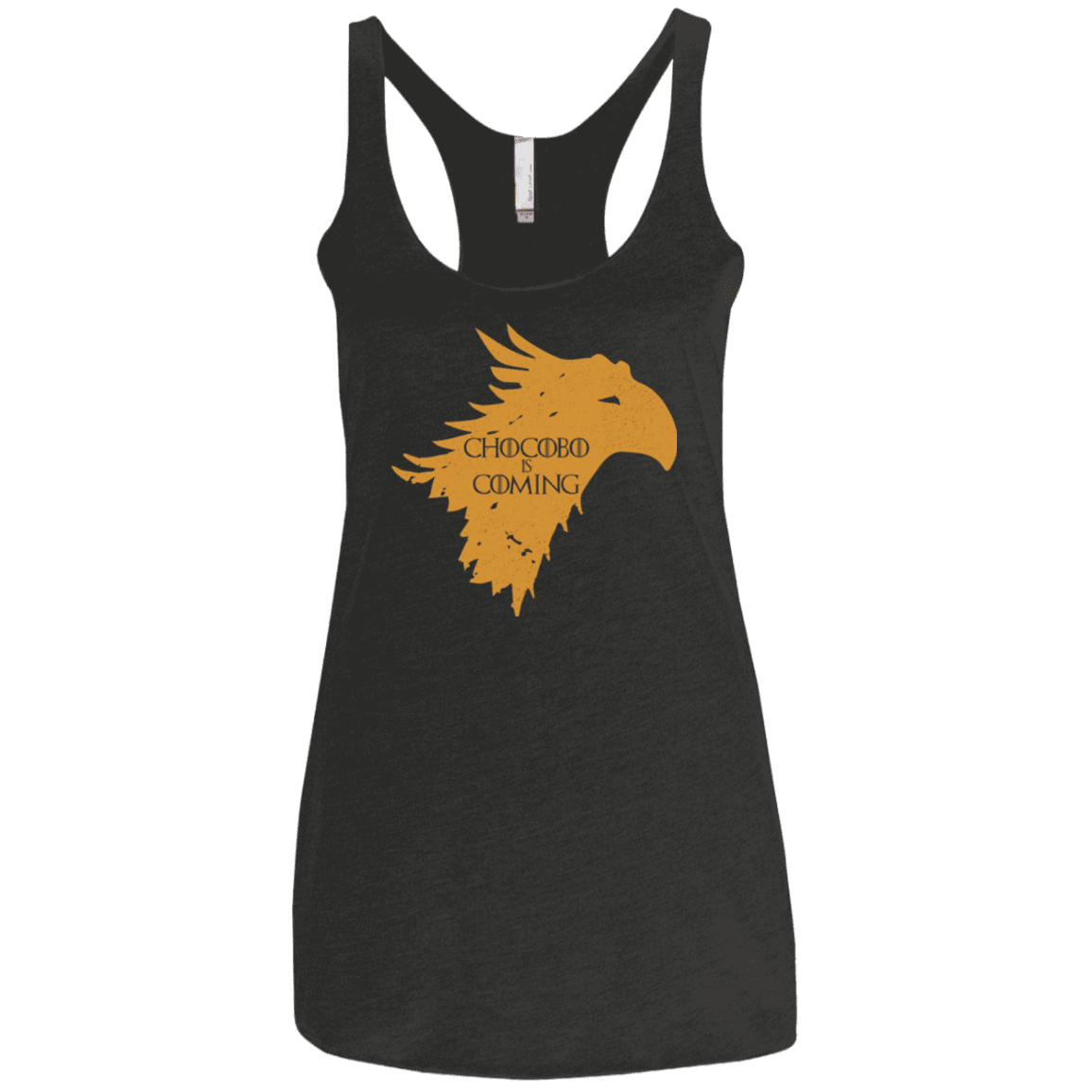 T-Shirts Vintage Black / X-Small Chocobo is Coming Women's Triblend Racerback Tank