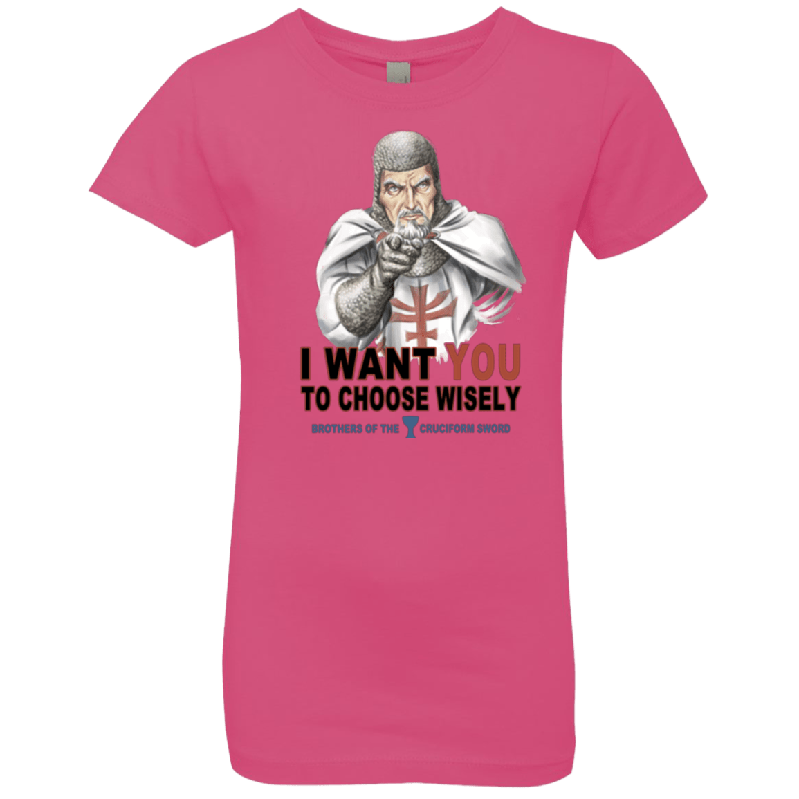 T-Shirts Hot Pink / YXS Choose Wisely Girls Premium T-Shirt