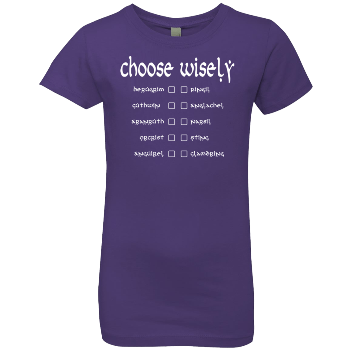 T-Shirts Purple Rush / YXS Choose wisely Girls Premium T-Shirt