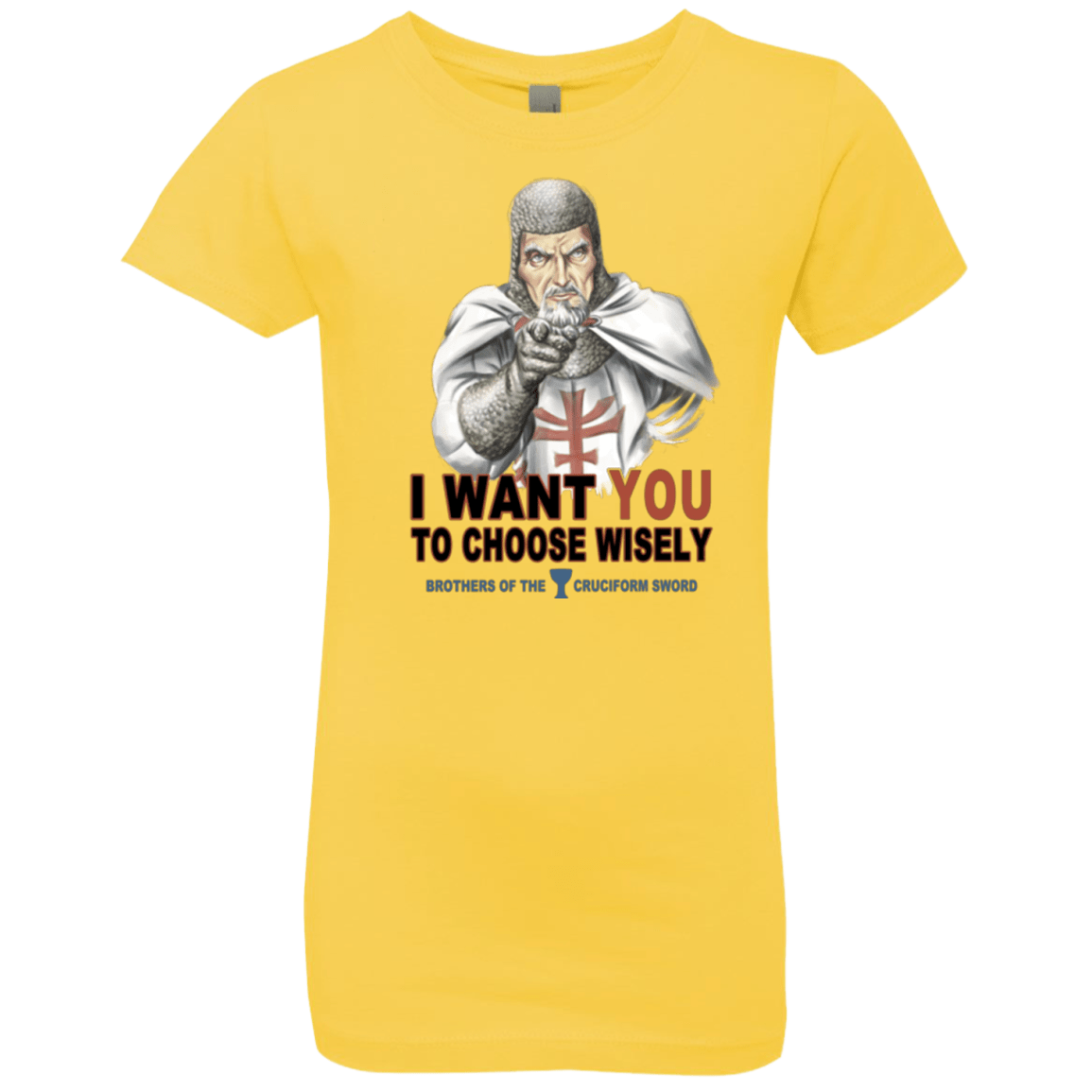 T-Shirts Vibrant Yellow / YXS Choose Wisely Girls Premium T-Shirt