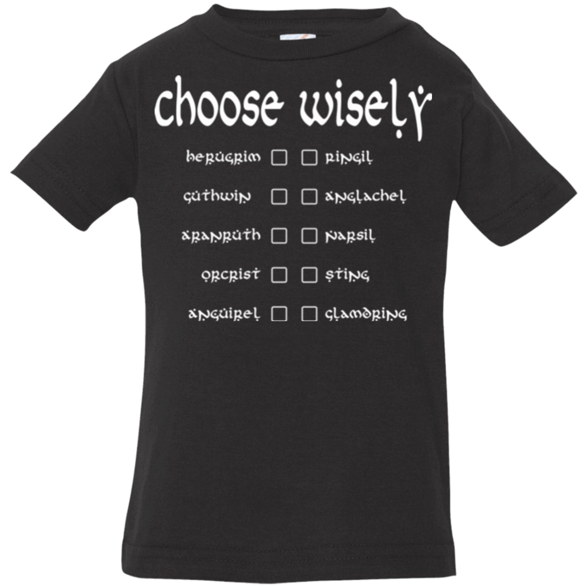T-Shirts Black / 6 Months Choose wisely Infant Premium T-Shirt