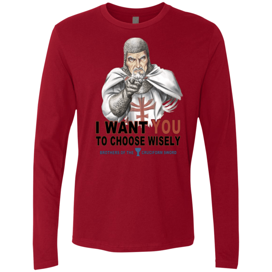 T-Shirts Cardinal / Small Choose Wisely Men's Premium Long Sleeve