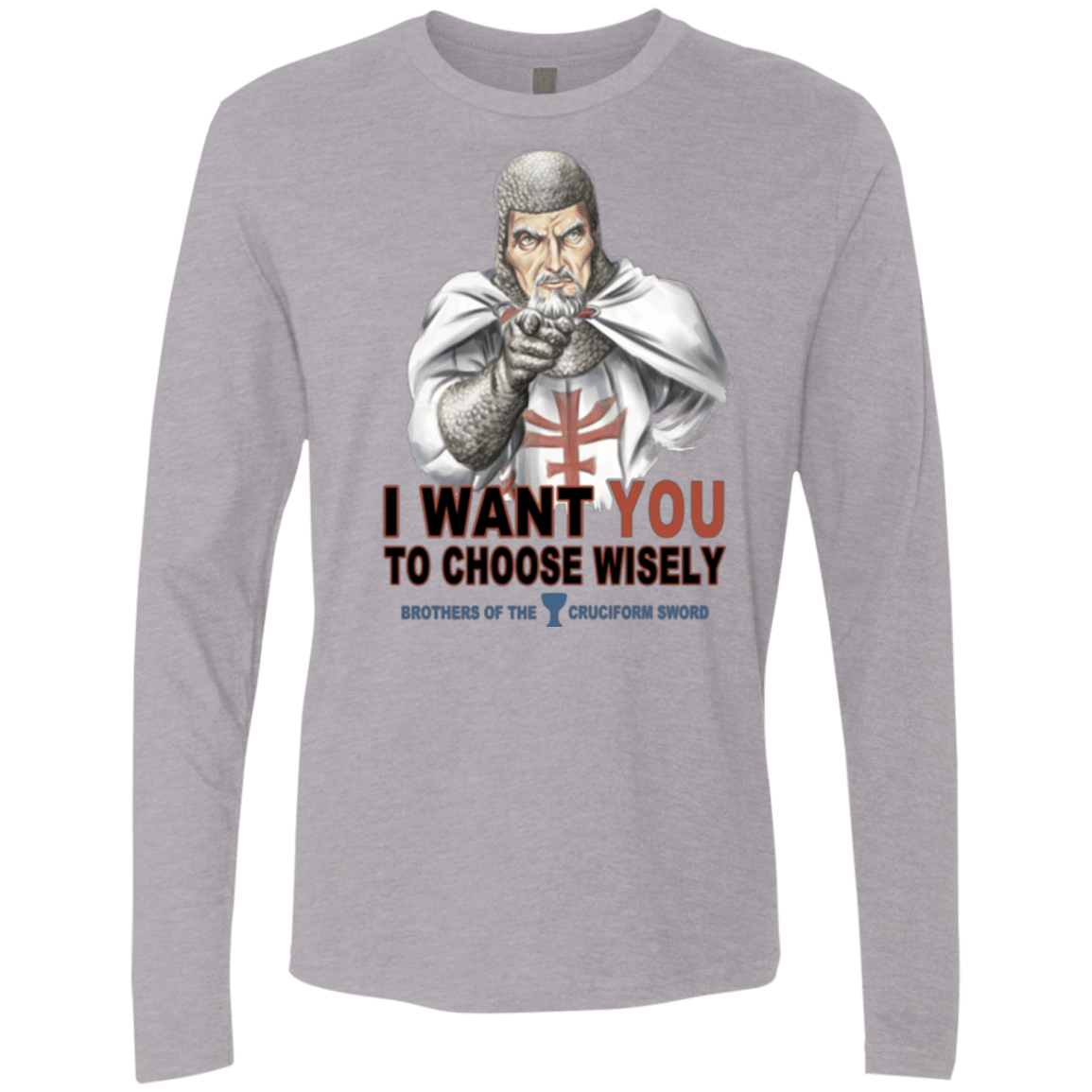 T-Shirts Heather Grey / Small Choose Wisely Men's Premium Long Sleeve