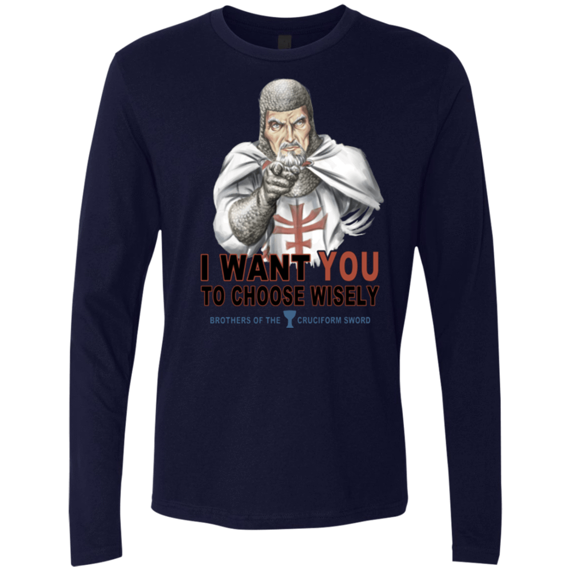 T-Shirts Midnight Navy / Small Choose Wisely Men's Premium Long Sleeve