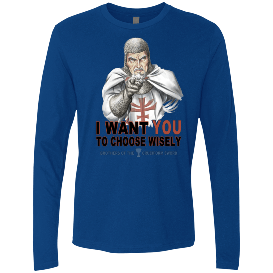 T-Shirts Royal / Small Choose Wisely Men's Premium Long Sleeve