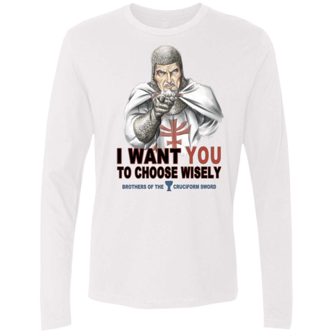 T-Shirts White / Small Choose Wisely Men's Premium Long Sleeve