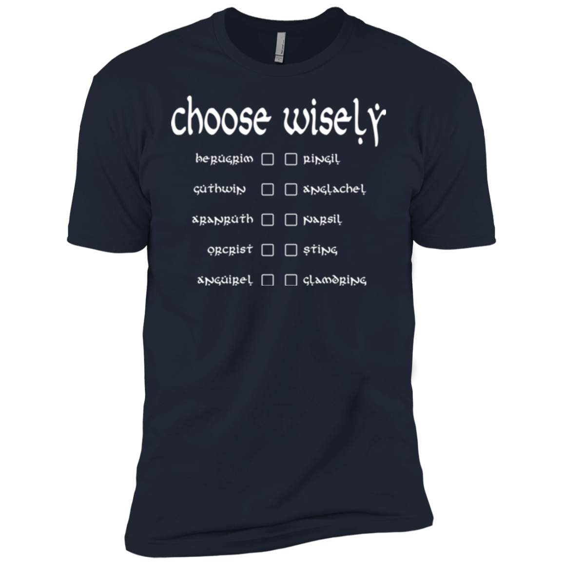 T-Shirts Midnight Navy / X-Small Choose wisely Men's Premium T-Shirt