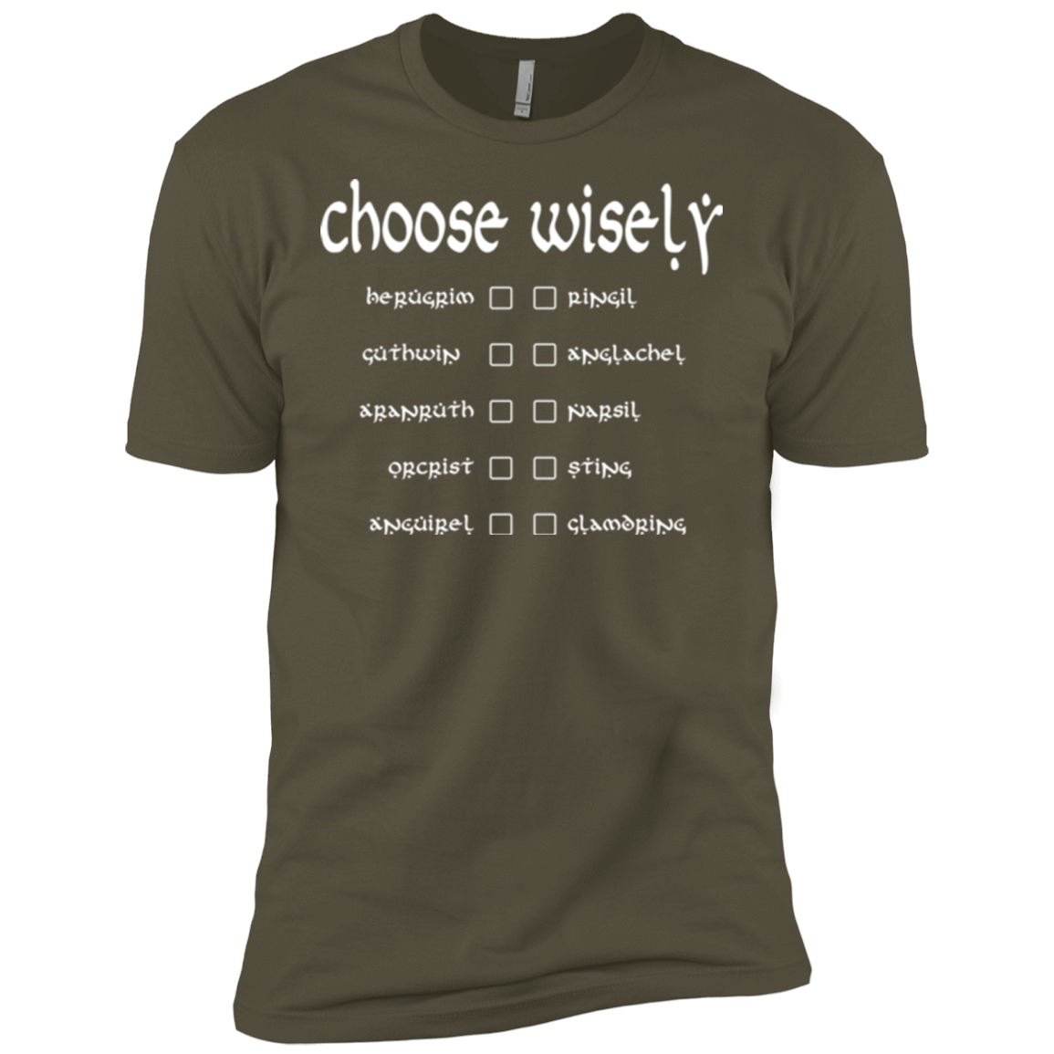 T-Shirts Military Green / X-Small Choose wisely Men's Premium T-Shirt
