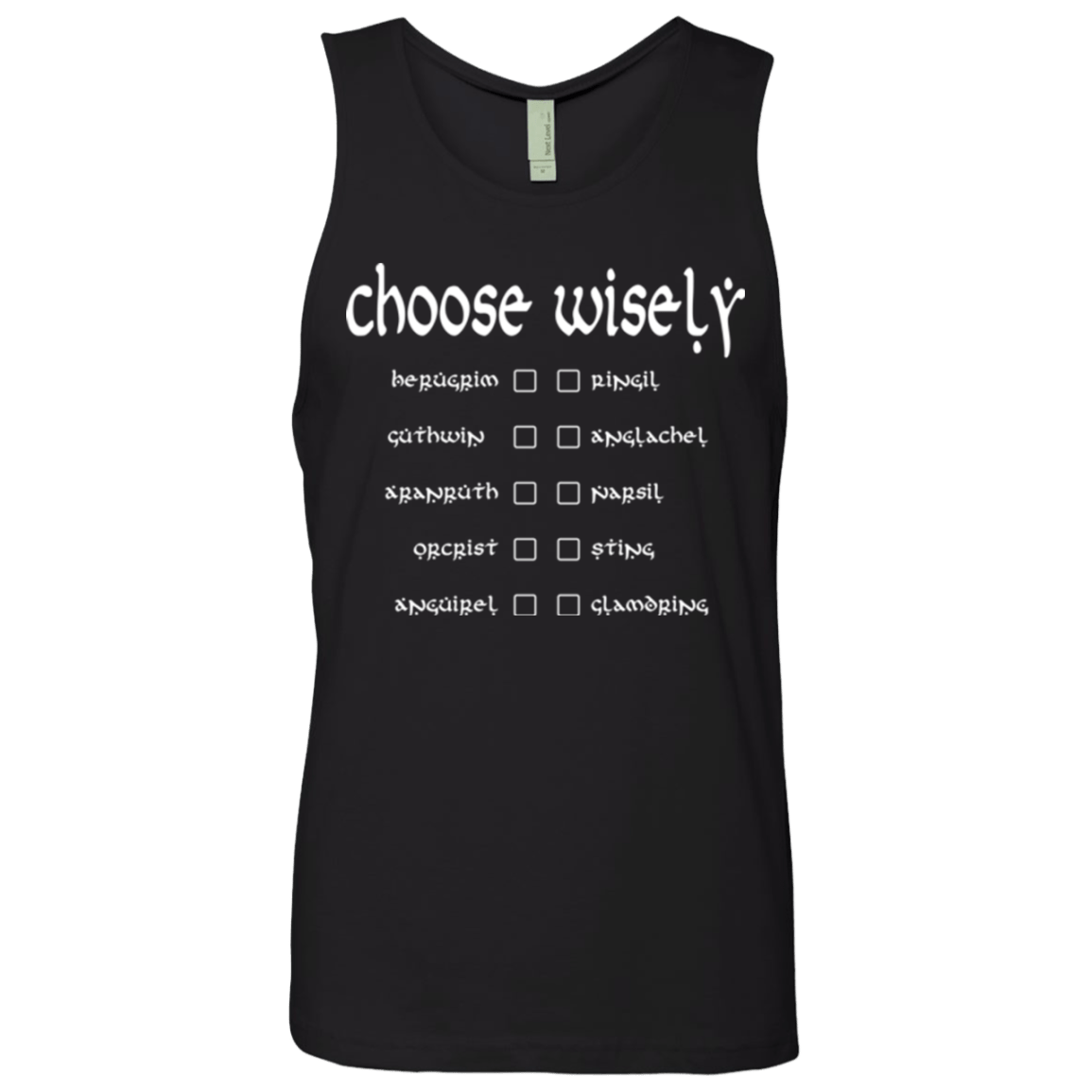 T-Shirts Black / Small Choose wisely Men's Premium Tank Top
