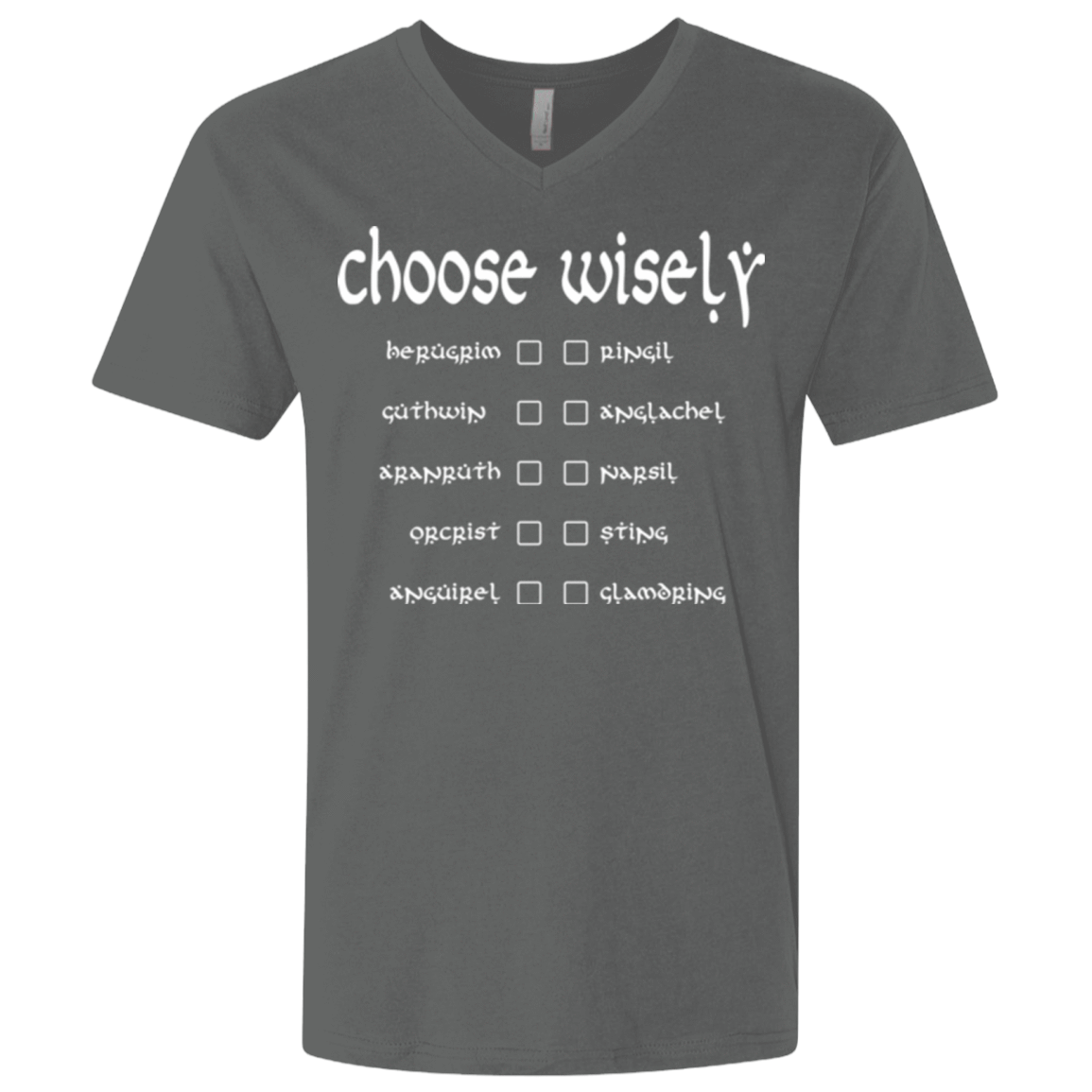 T-Shirts Heavy Metal / X-Small Choose wisely Men's Premium V-Neck