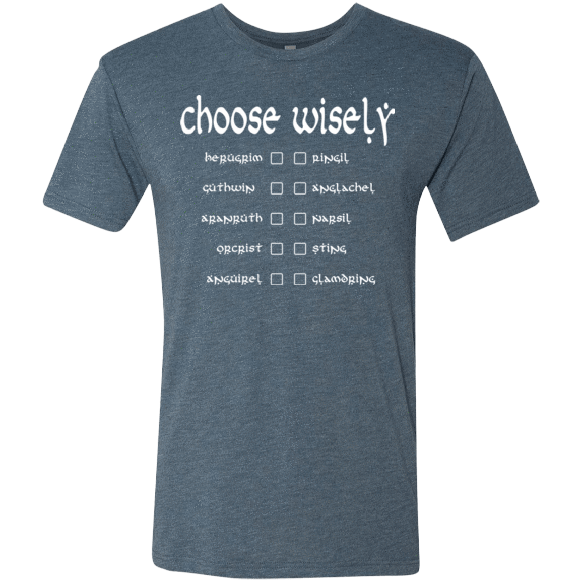 T-Shirts Indigo / Small Choose wisely Men's Triblend T-Shirt