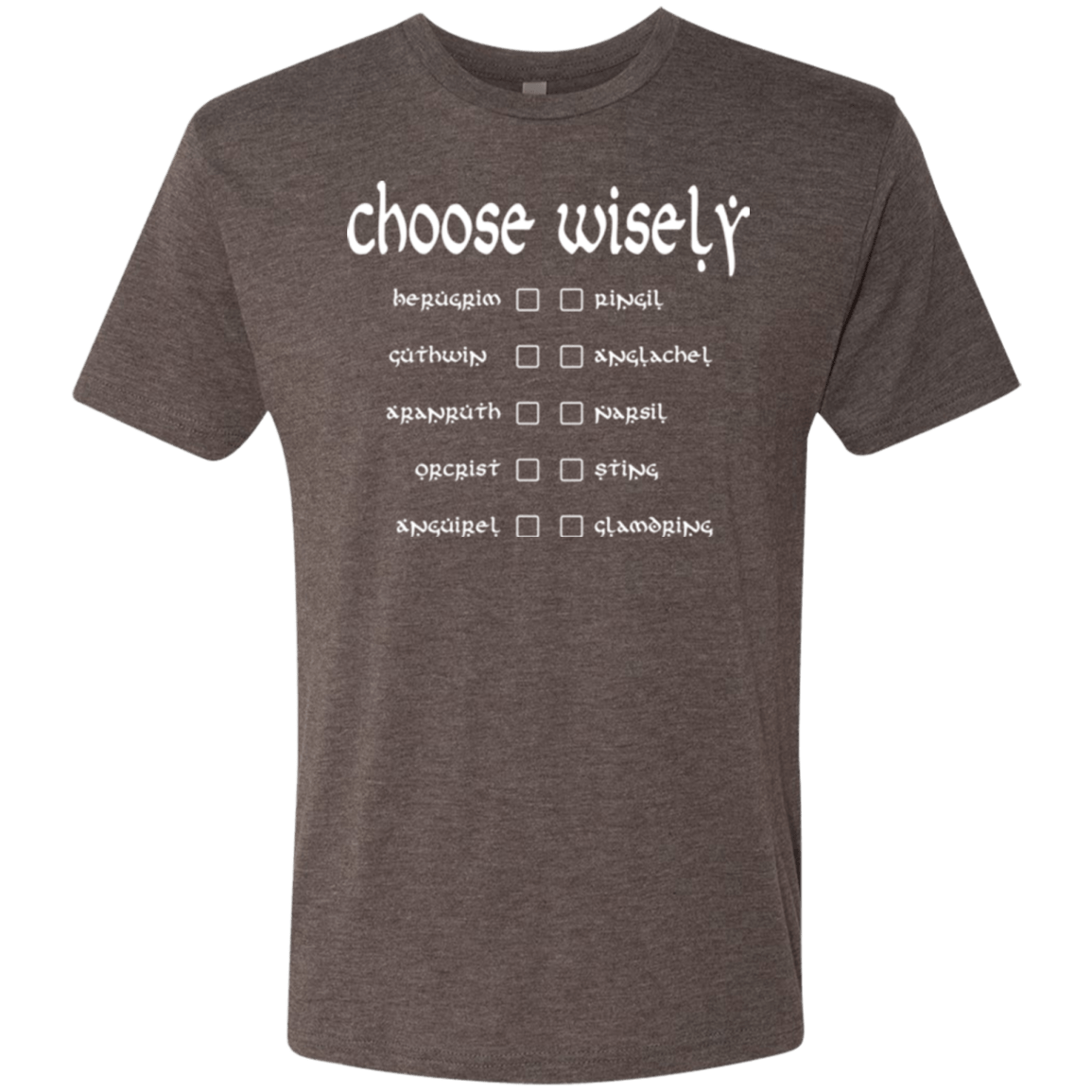 T-Shirts Macchiato / Small Choose wisely Men's Triblend T-Shirt