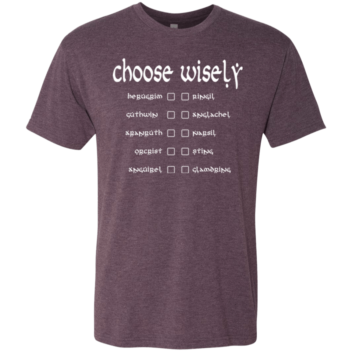 T-Shirts Vintage Purple / Small Choose wisely Men's Triblend T-Shirt