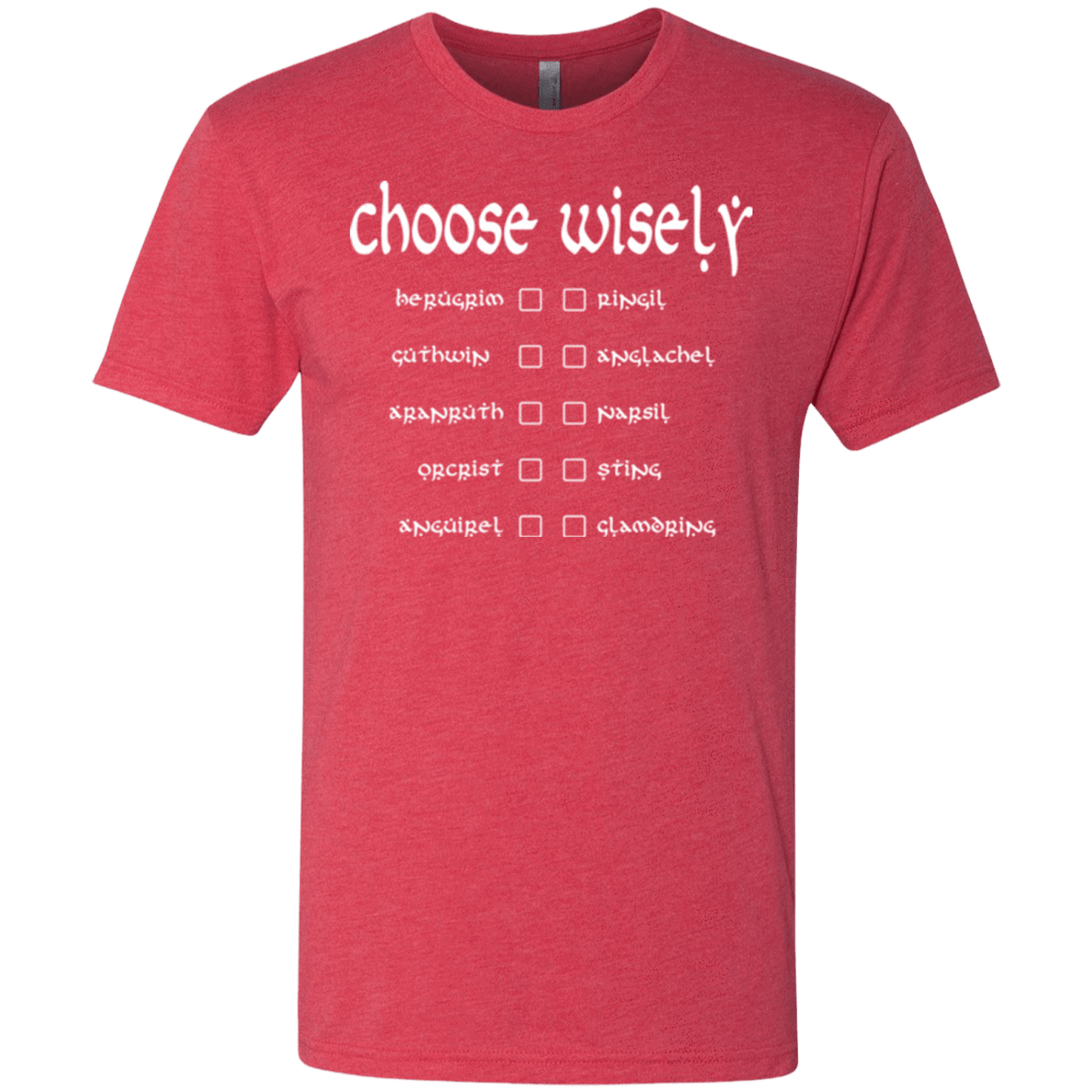 T-Shirts Vintage Red / Small Choose wisely Men's Triblend T-Shirt