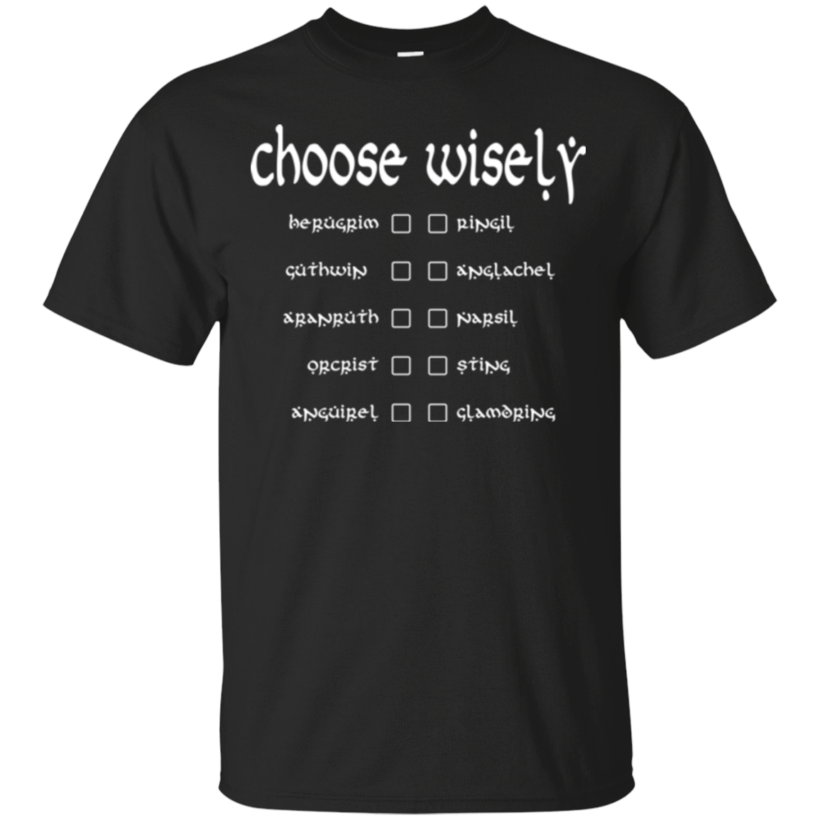T-Shirts Black / Small Choose wisely T-Shirt