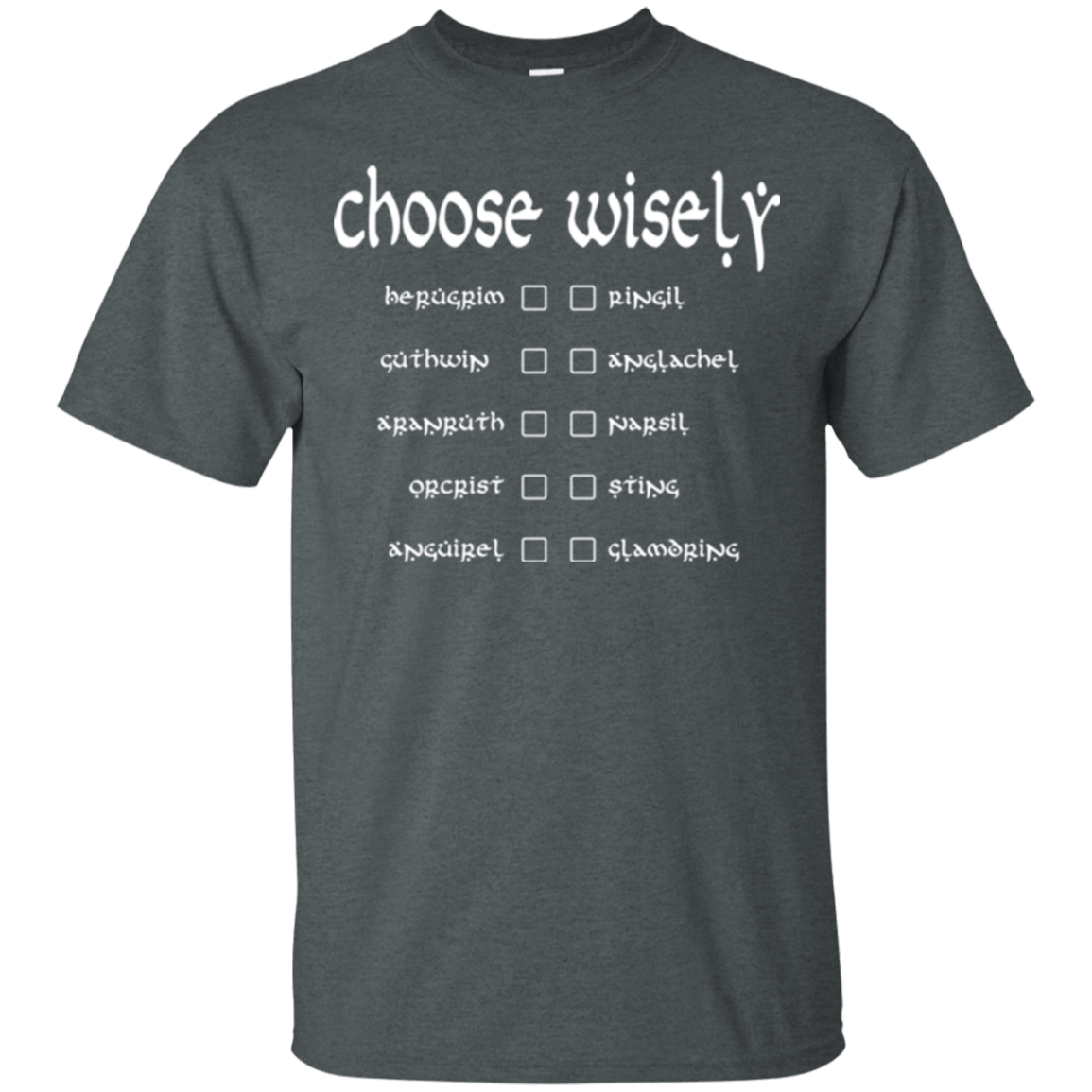 T-Shirts Dark Heather / Small Choose wisely T-Shirt