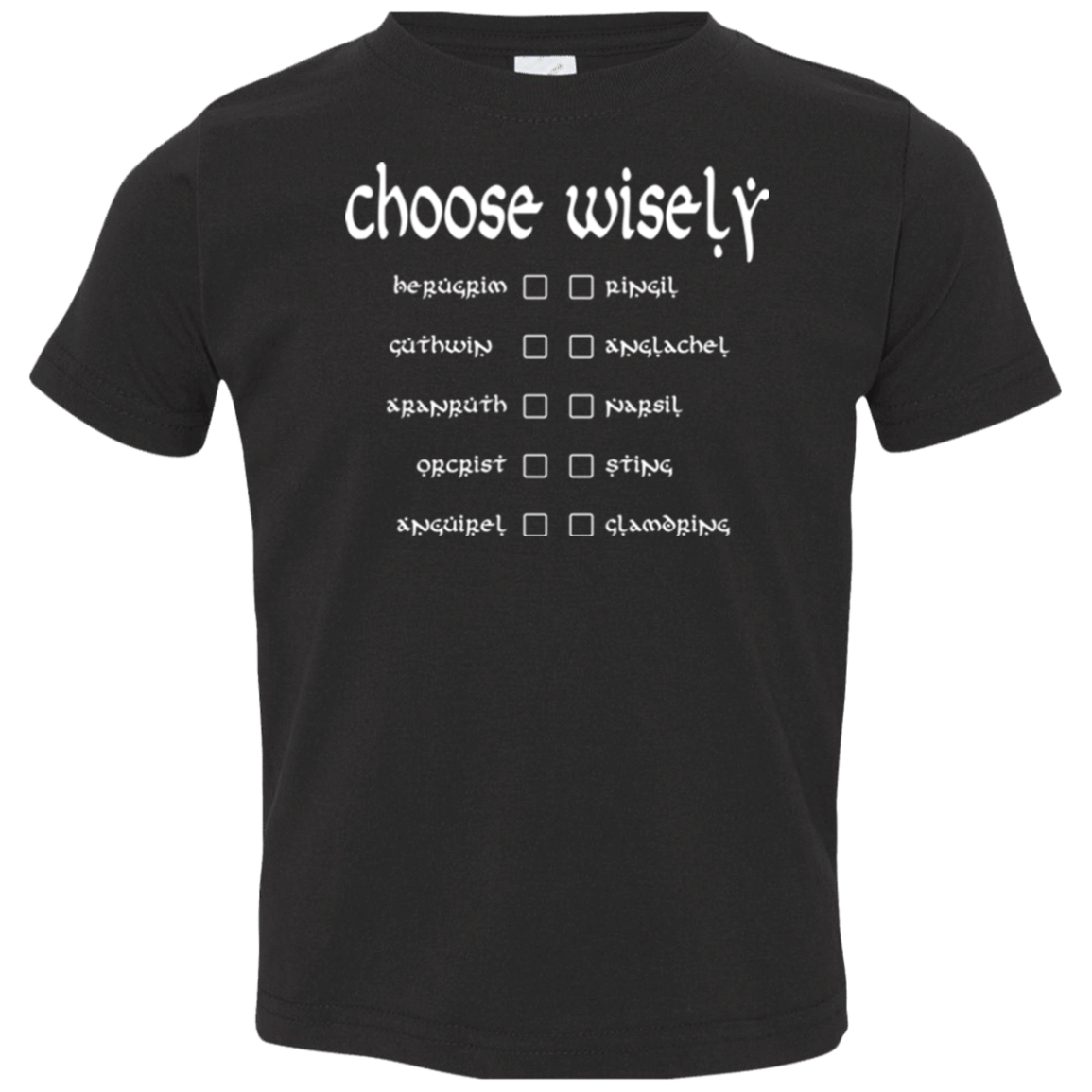 T-Shirts Black / 2T Choose wisely Toddler Premium T-Shirt