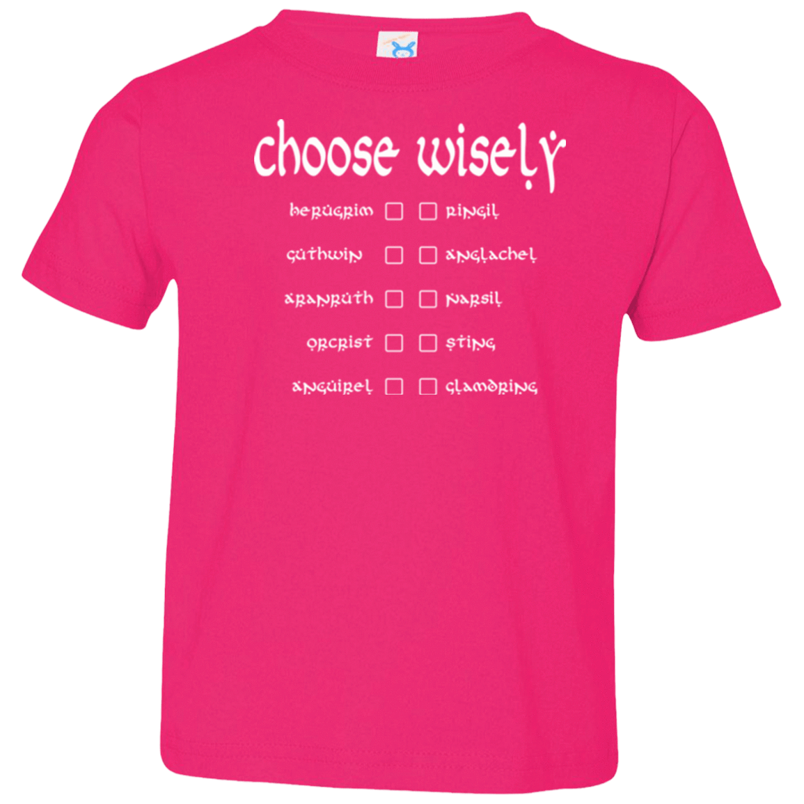 T-Shirts Hot Pink / 2T Choose wisely Toddler Premium T-Shirt