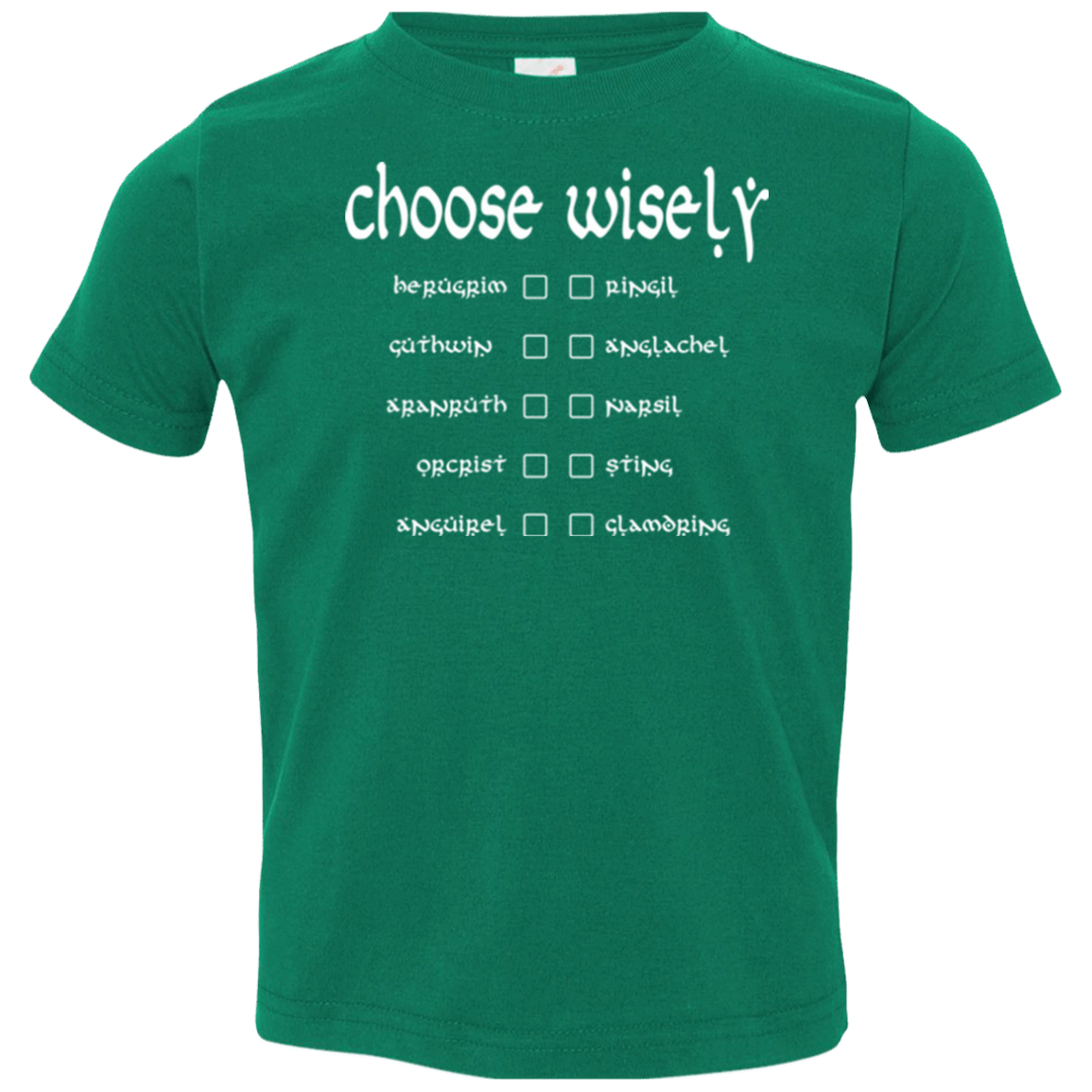 T-Shirts Kelly / 2T Choose wisely Toddler Premium T-Shirt