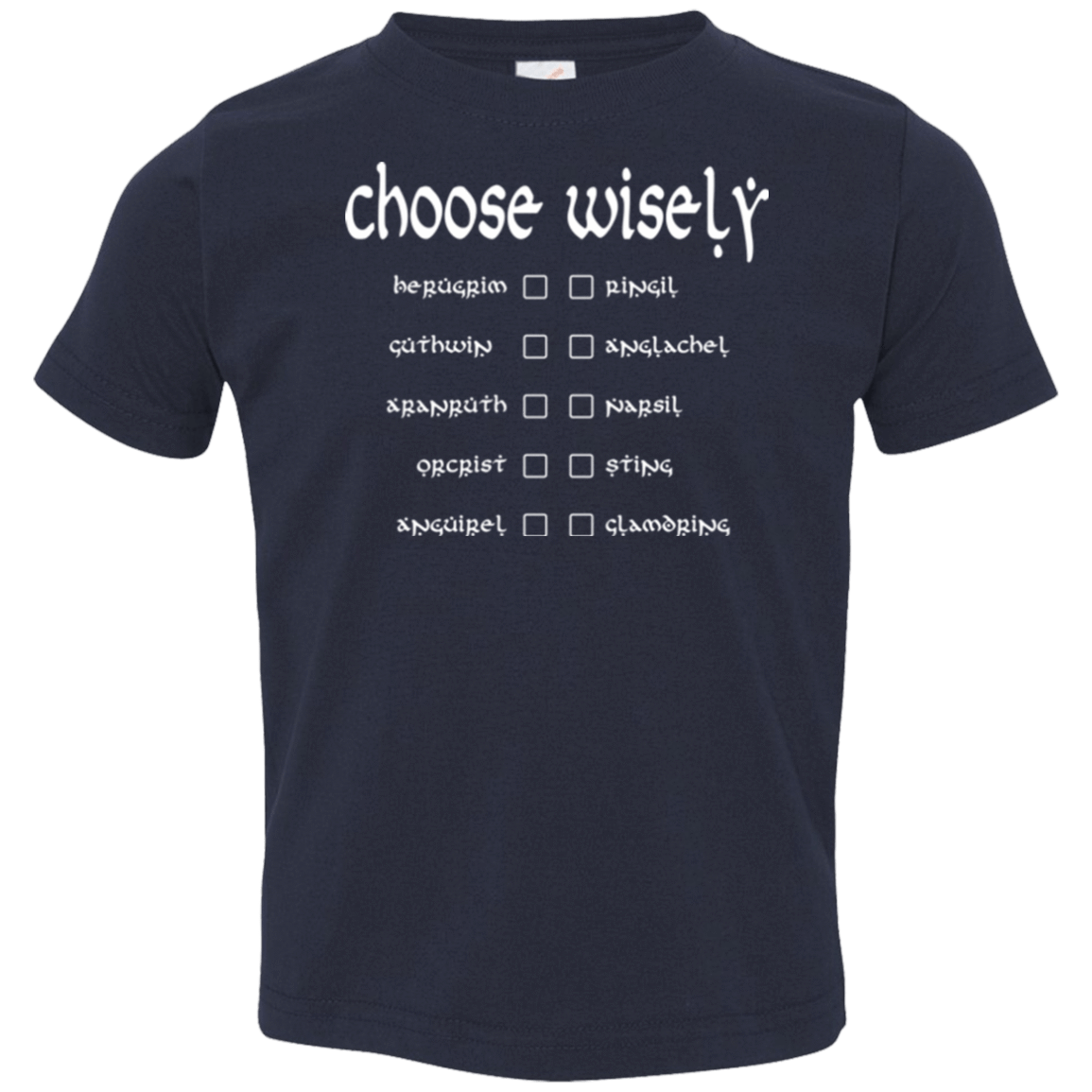 T-Shirts Navy / 2T Choose wisely Toddler Premium T-Shirt
