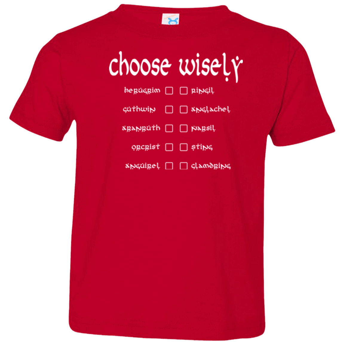 T-Shirts Red / 2T Choose wisely Toddler Premium T-Shirt