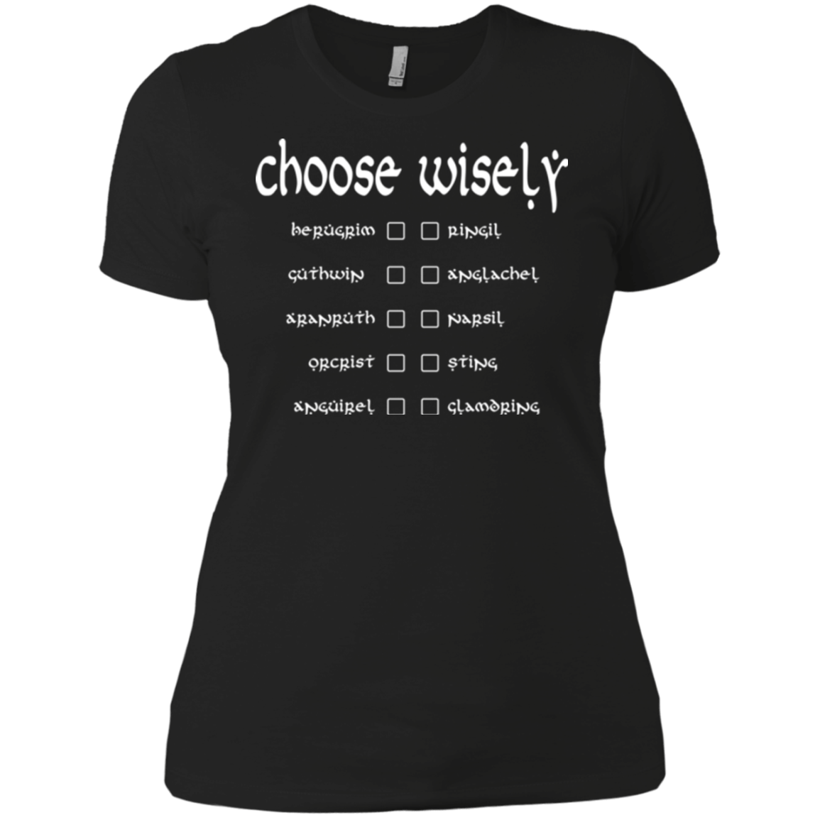 T-Shirts Black / X-Small Choose wisely Women's Premium T-Shirt