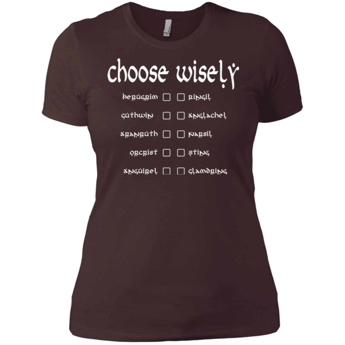 T-Shirts Dark Chocolate / X-Small Choose wisely Women's Premium T-Shirt
