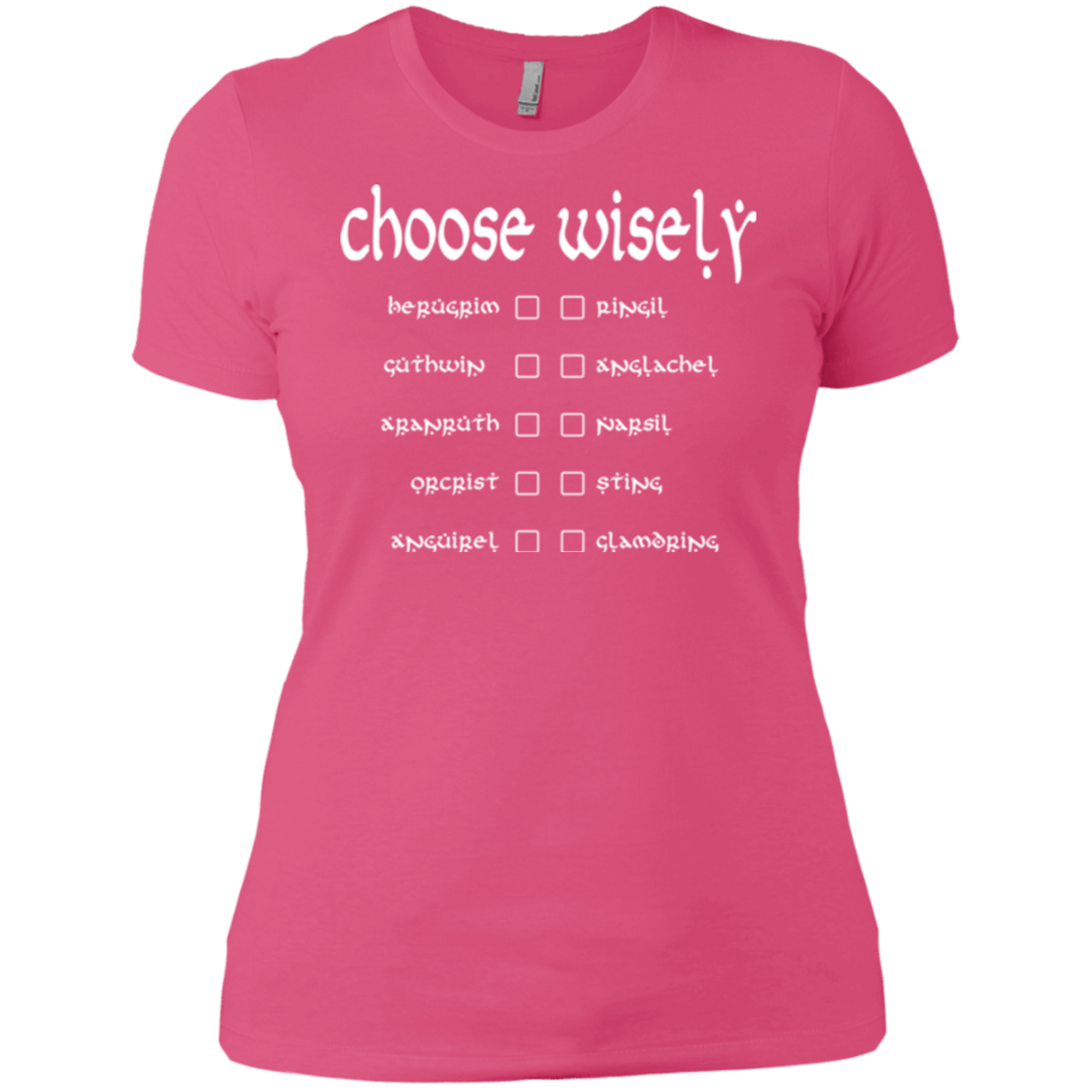 T-Shirts Hot Pink / X-Small Choose wisely Women's Premium T-Shirt