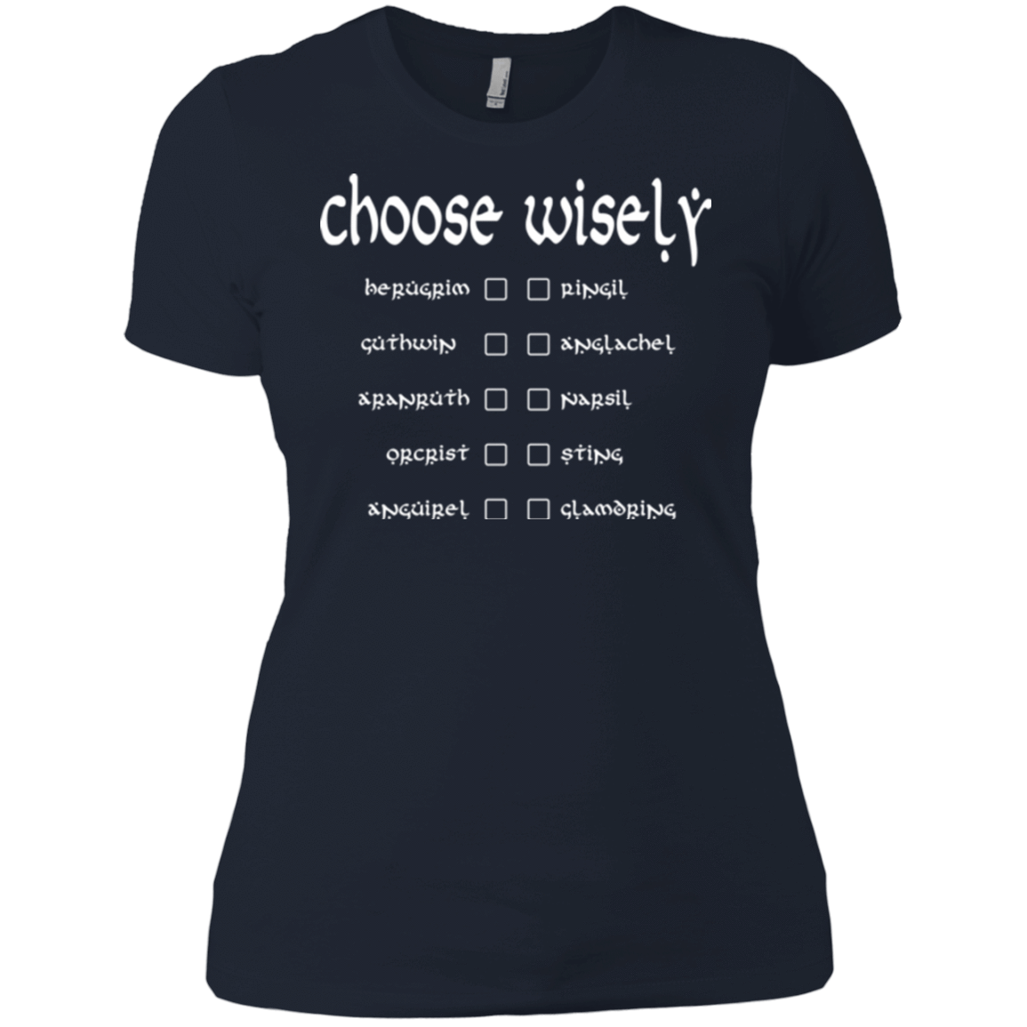 T-Shirts Midnight Navy / X-Small Choose wisely Women's Premium T-Shirt