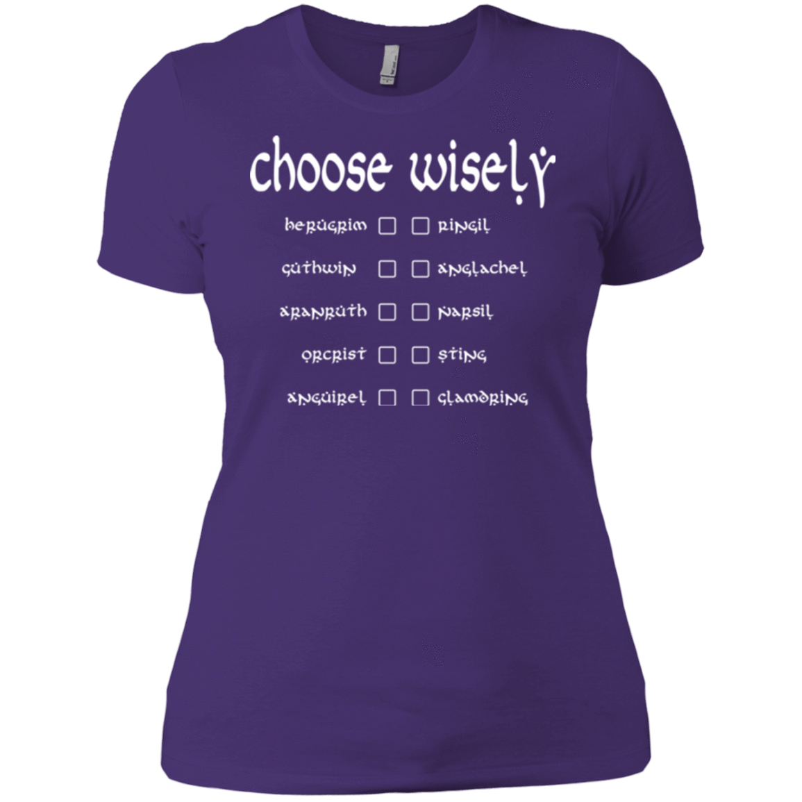 T-Shirts Purple / X-Small Choose wisely Women's Premium T-Shirt