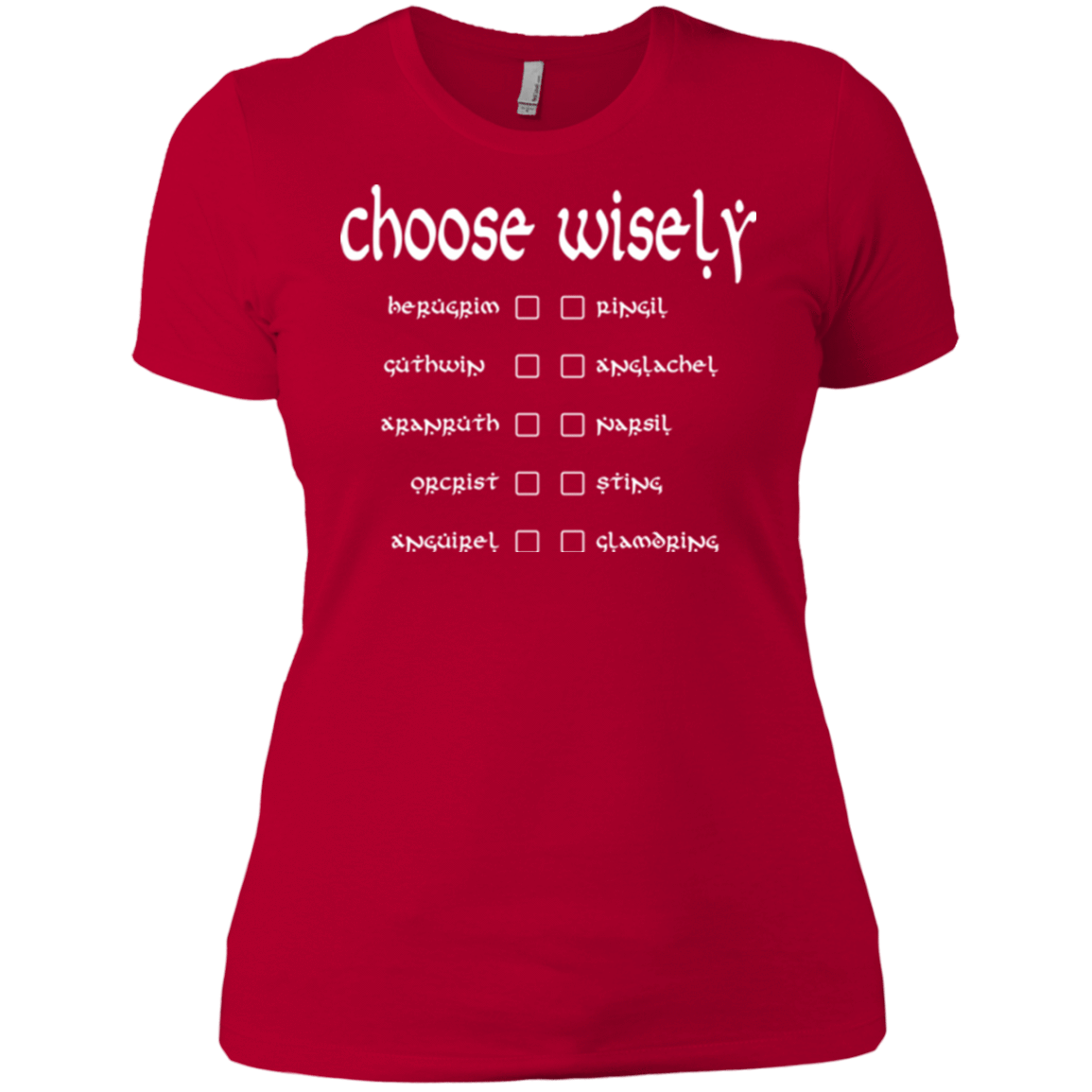 T-Shirts Red / X-Small Choose wisely Women's Premium T-Shirt