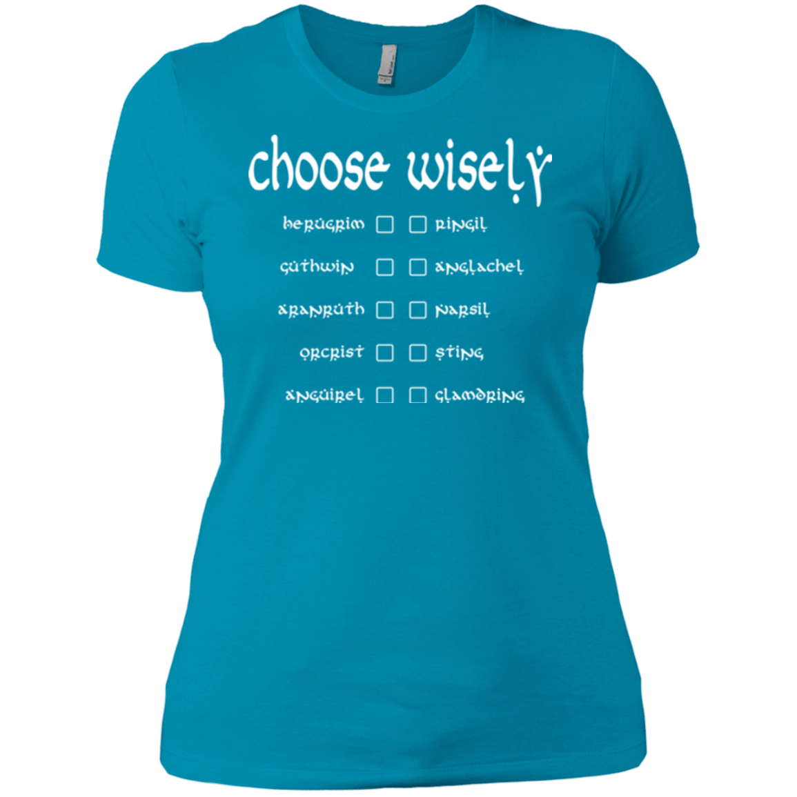 T-Shirts Turquoise / X-Small Choose wisely Women's Premium T-Shirt