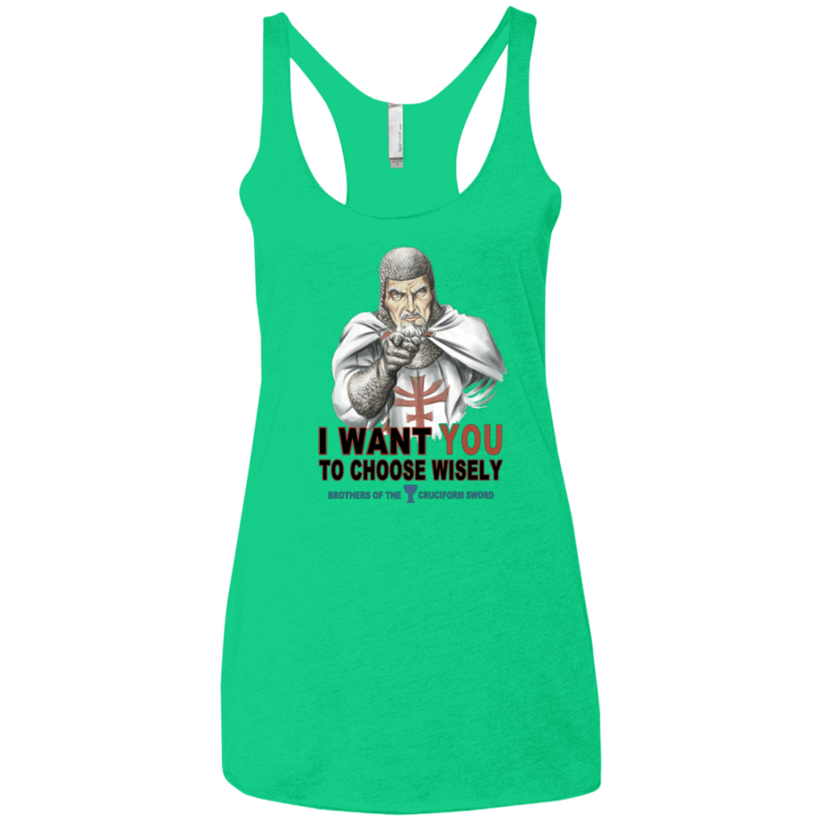 T-Shirts Envy / X-Small Choose Wisely Women's Triblend Racerback Tank