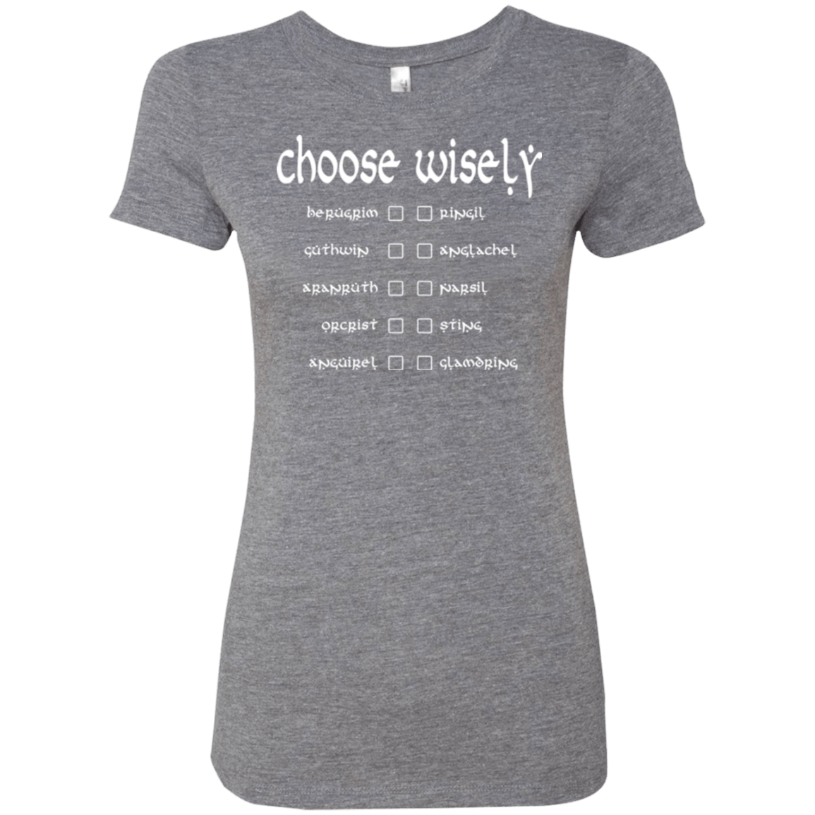 T-Shirts Premium Heather / Small Choose wisely Women's Triblend T-Shirt