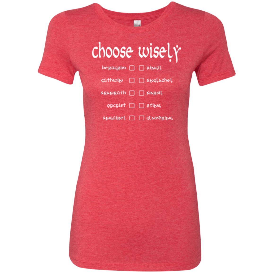 T-Shirts Vintage Red / Small Choose wisely Women's Triblend T-Shirt