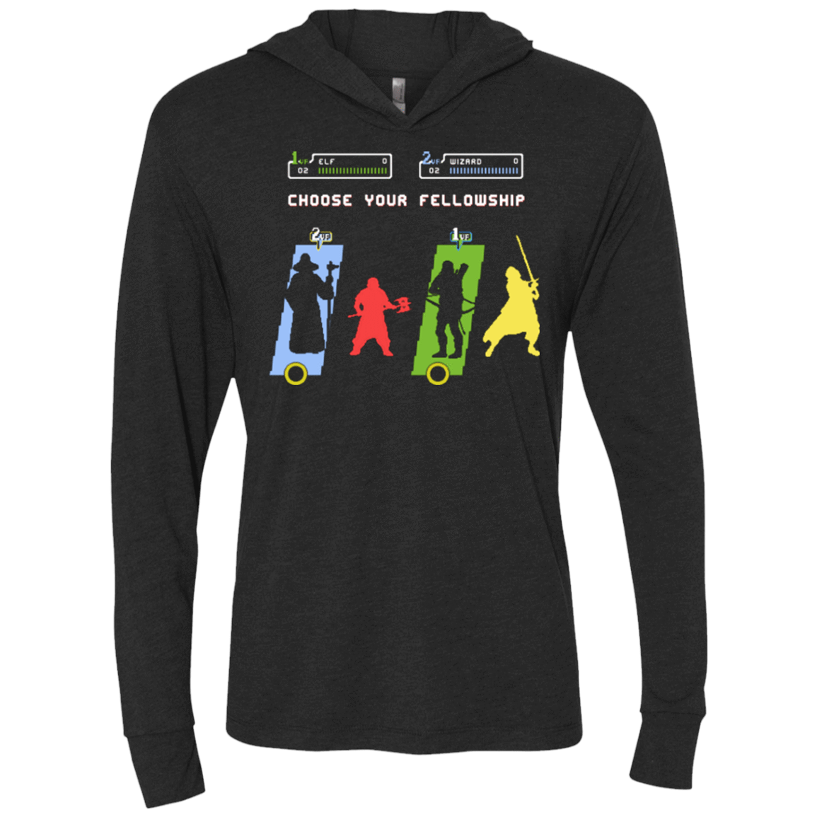 T-Shirts Vintage Black / X-Small Choose your Fellowship Triblend Long Sleeve Hoodie Tee