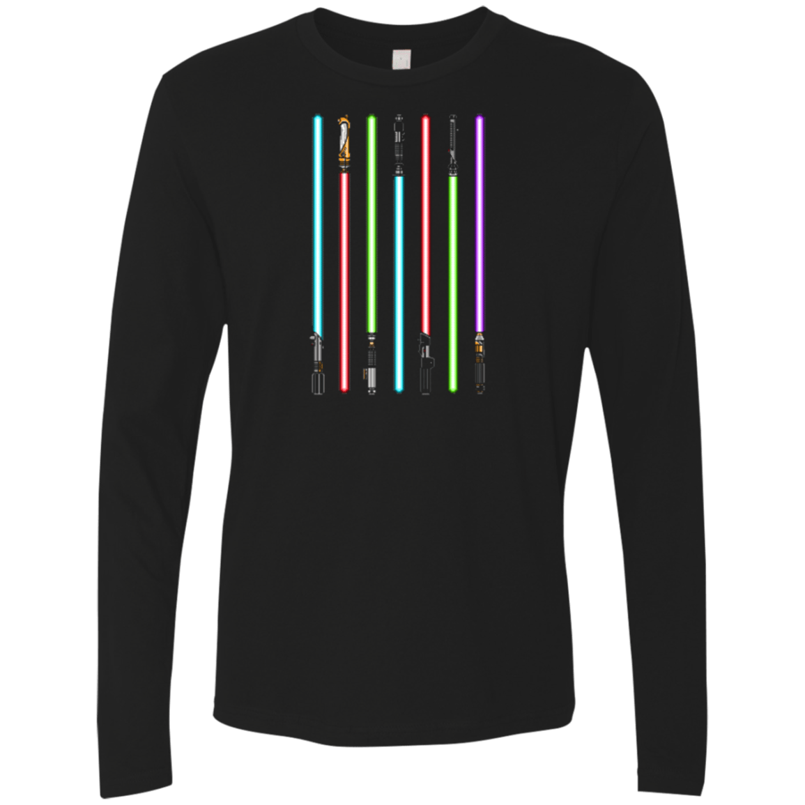 T-Shirts Black / Small Choose Your Saber Men's Premium Long Sleeve