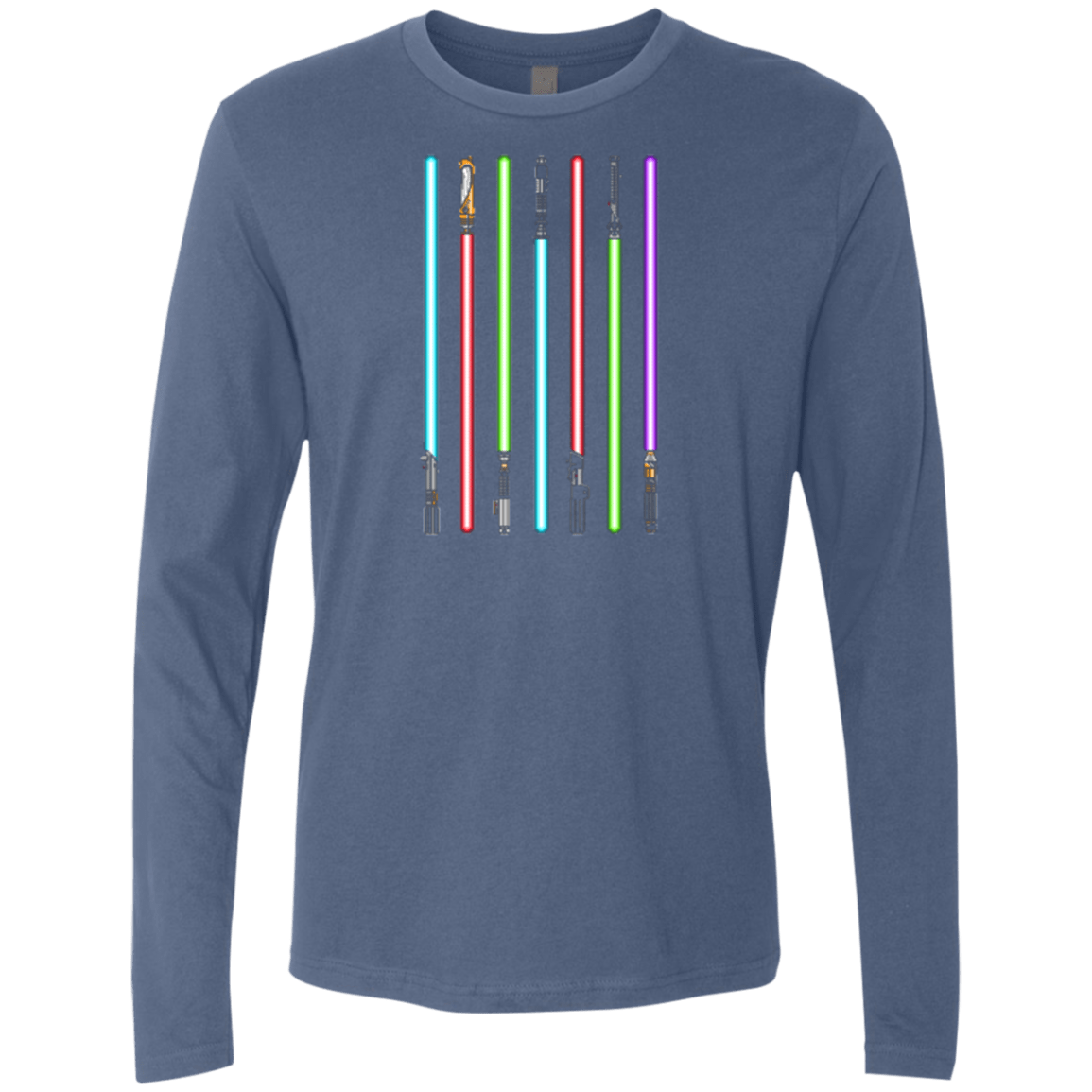 T-Shirts Indigo / Small Choose Your Saber Men's Premium Long Sleeve