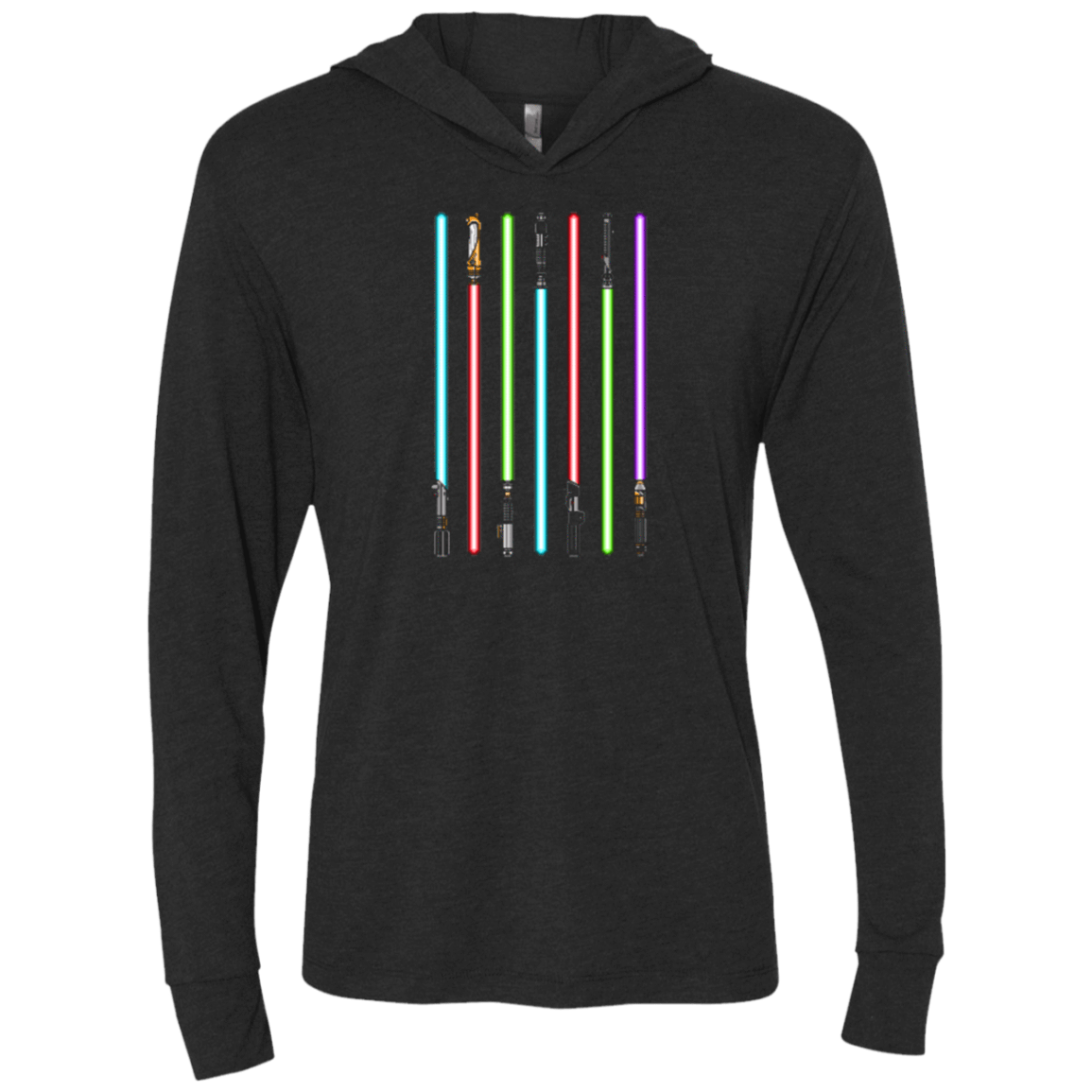 T-Shirts Vintage Black / X-Small Choose Your Saber Triblend Long Sleeve Hoodie Tee