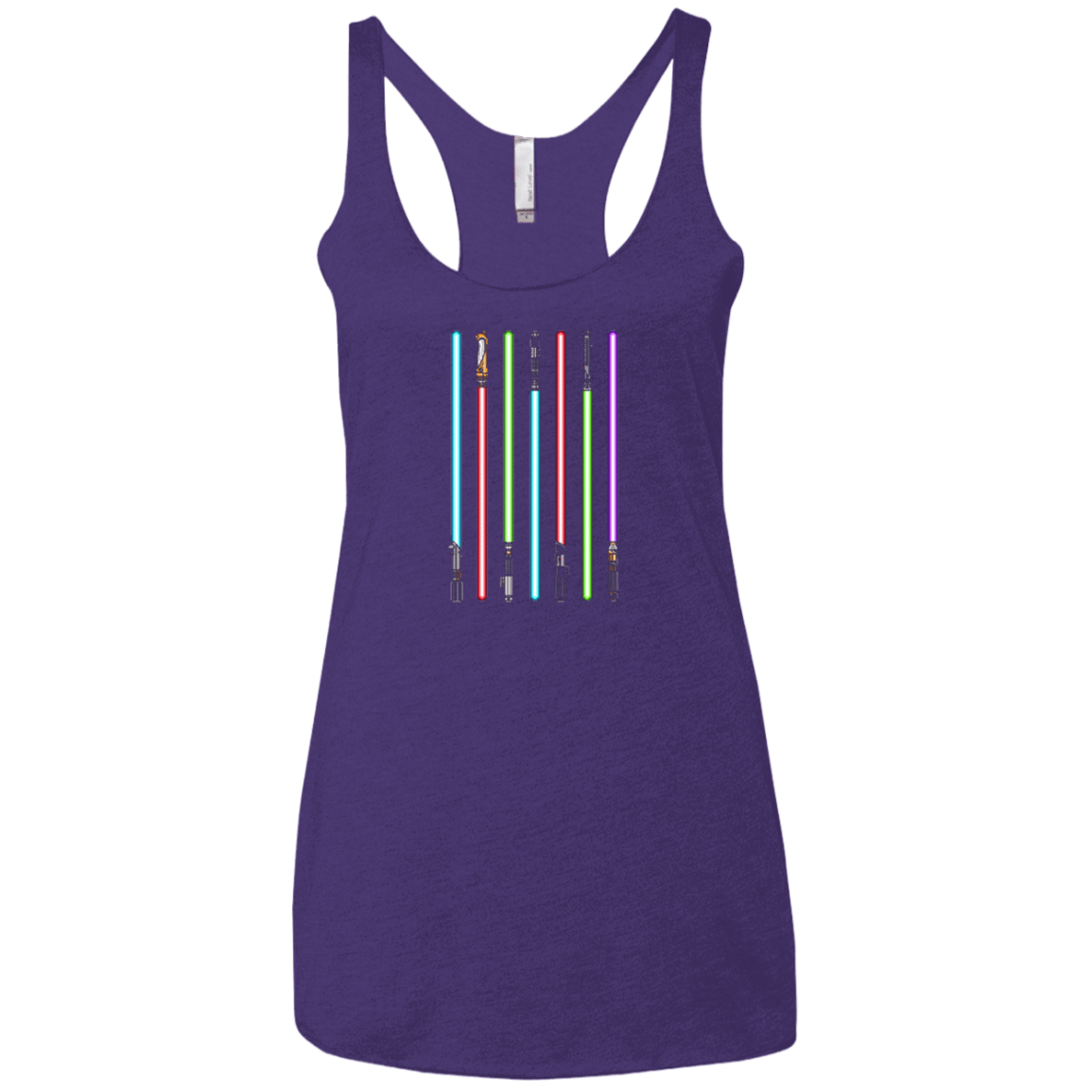 T-Shirts Purple / X-Small Choose Your Saber Women's Triblend Racerback Tank