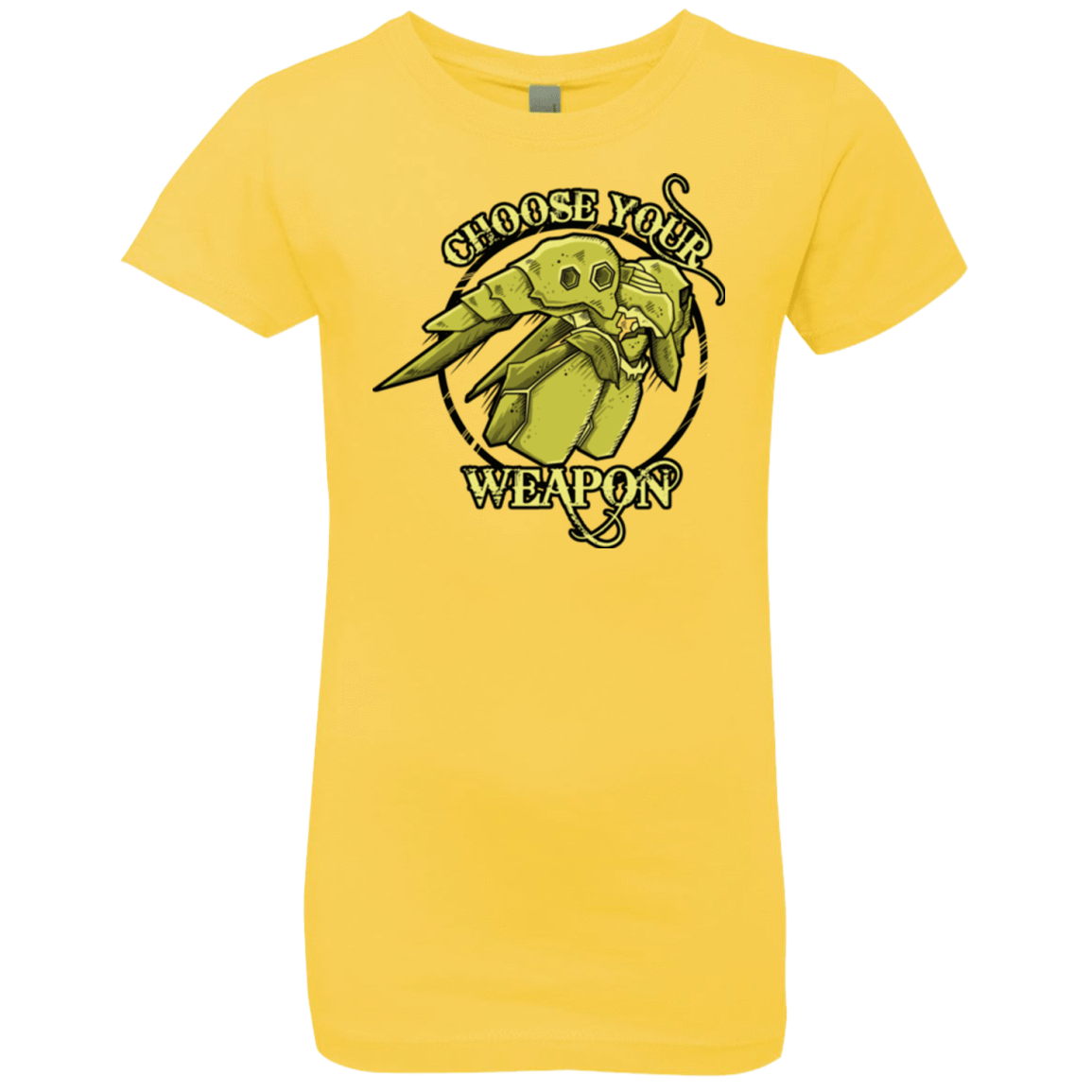 T-Shirts Vibrant Yellow / YXS CHOOSE YOUR WEAPON Girls Premium T-Shirt