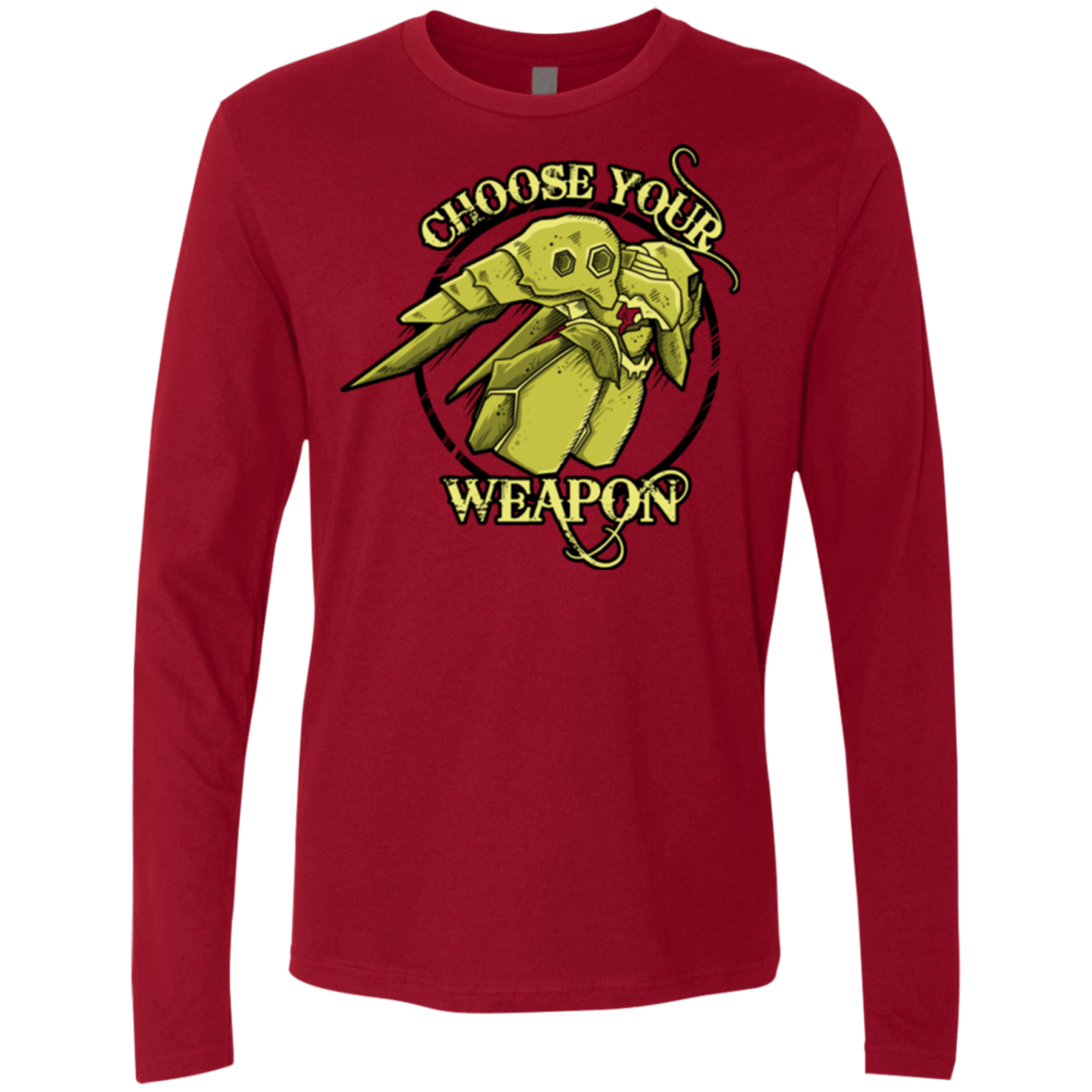 T-Shirts Cardinal / Small CHOOSE YOUR WEAPON Men's Premium Long Sleeve