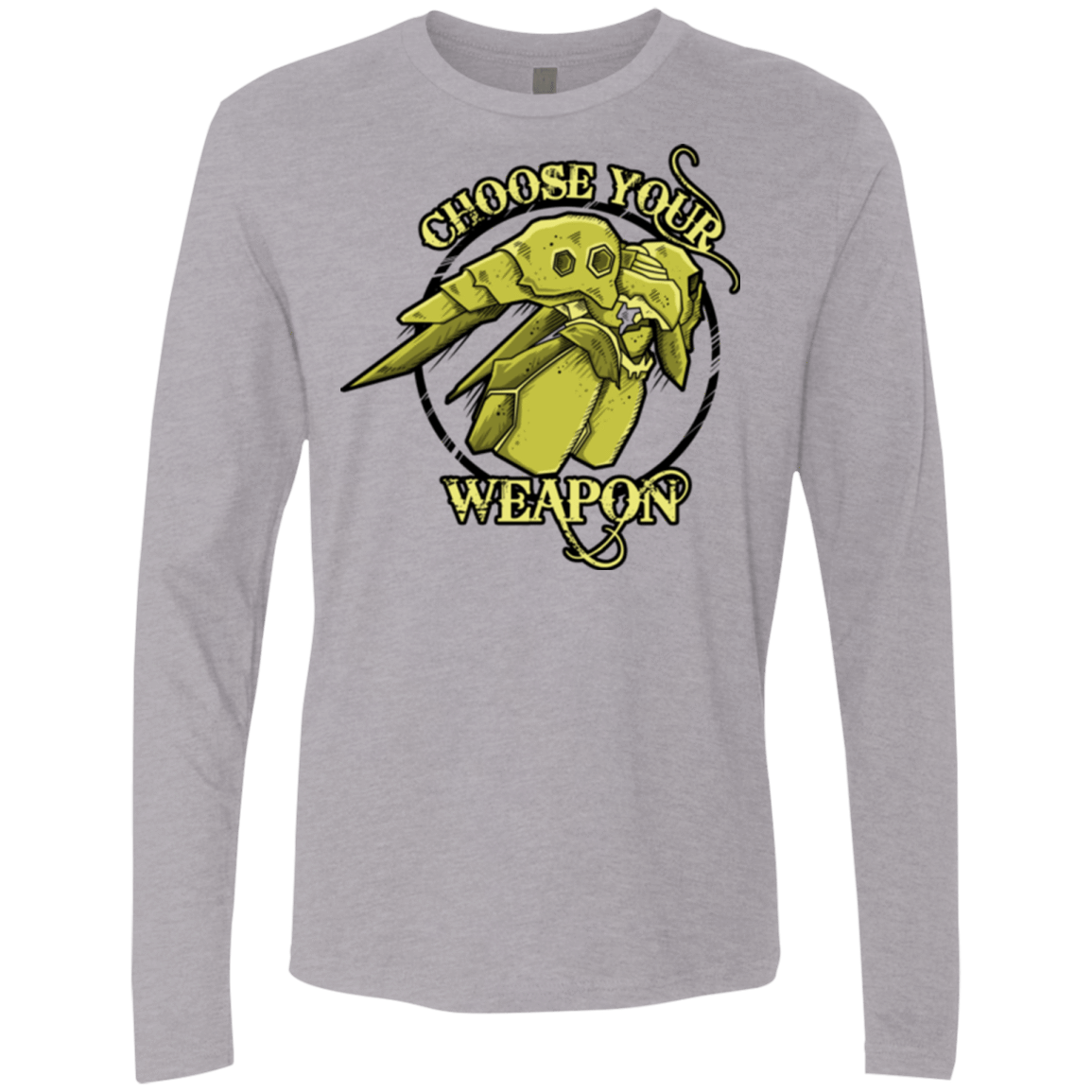 T-Shirts Heather Grey / Small CHOOSE YOUR WEAPON Men's Premium Long Sleeve