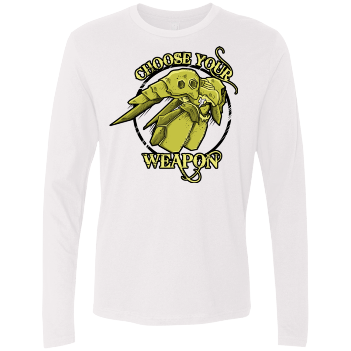 T-Shirts White / Small CHOOSE YOUR WEAPON Men's Premium Long Sleeve