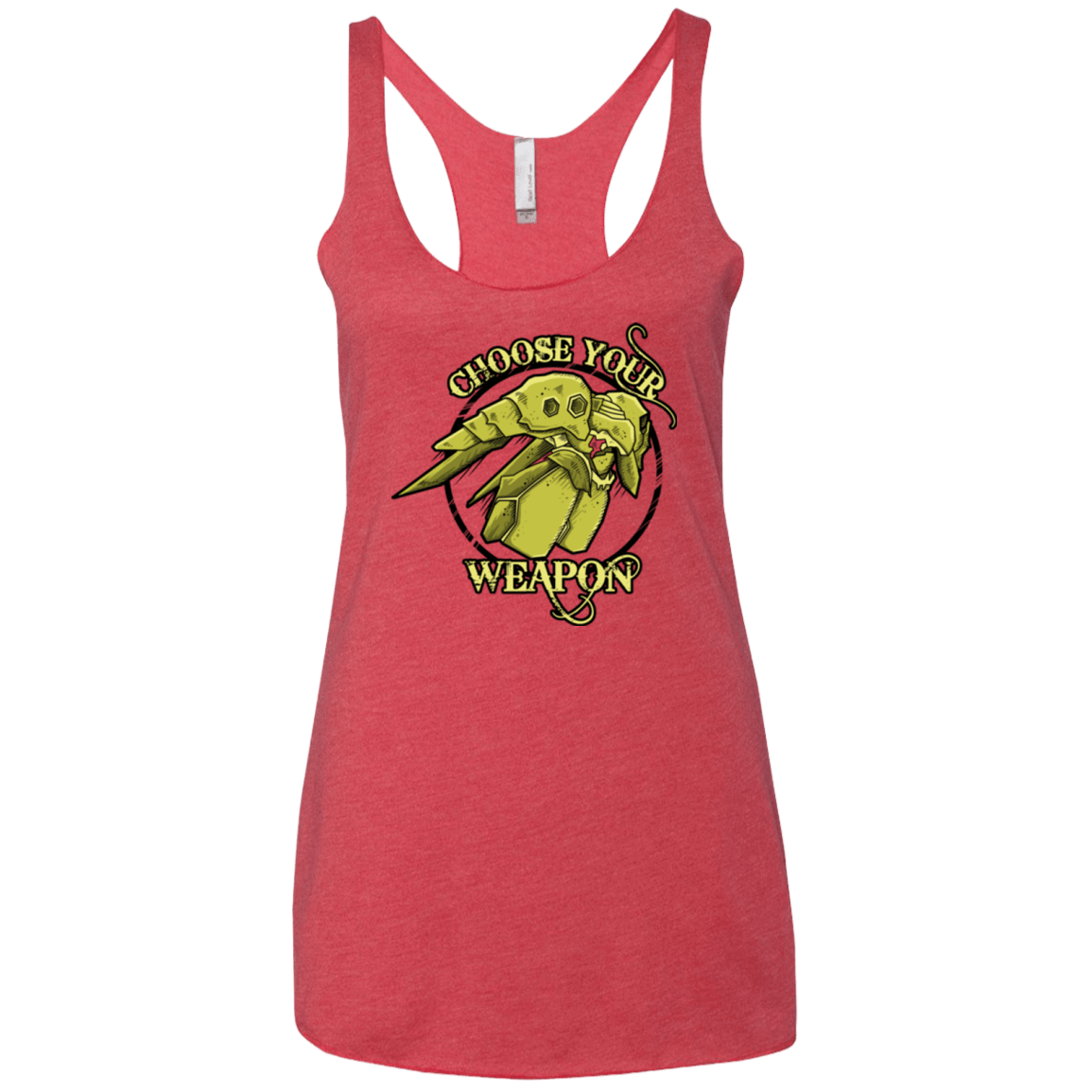T-Shirts Vintage Red / X-Small CHOOSE YOUR WEAPON Women's Triblend Racerback Tank